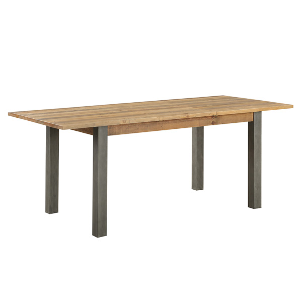 Doyle Elegance Rustic Extendable Dining Table - Natural Wood - Vantage Point