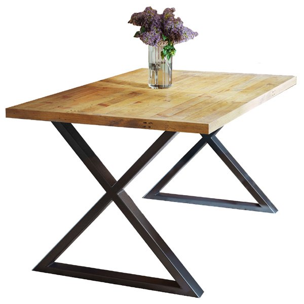 Doyle Elegance Rustic Small Dining Table - Natural Wood - Vantage Point