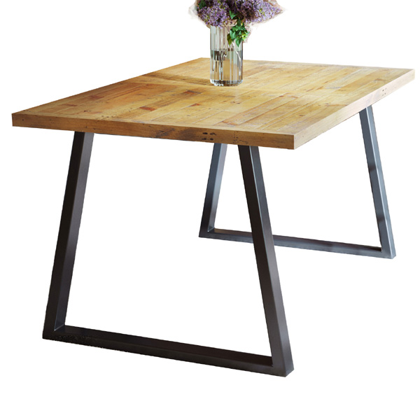 Doyle Elegance A Frame Leg Frame Large Dining Table - Natural Wood - Vantage Point