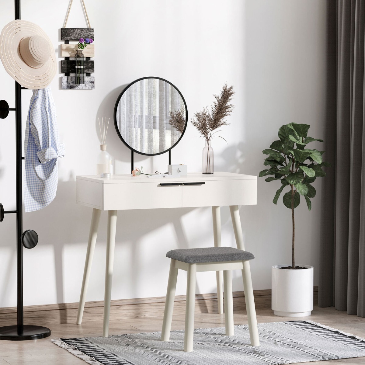 Dressing Table - KAI Dresser White 80cm - Bedroom & More