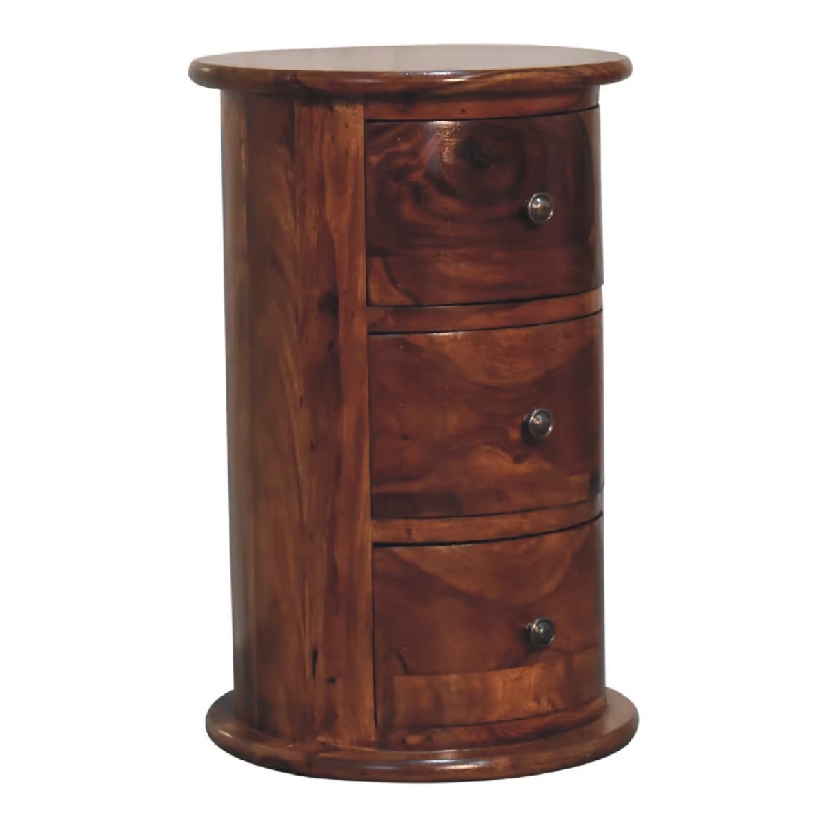 MAPLE Oak Finish Chest of Drawers - Small-sized, 3 Drawers, Ready Assembled - Beasley & Sons