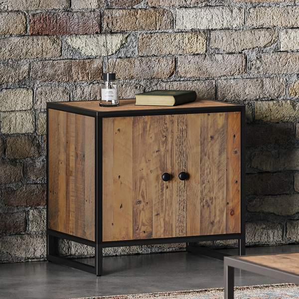Hayley Modular Reclaimed Wood Low 2 Door Sideboard - Vantage Point