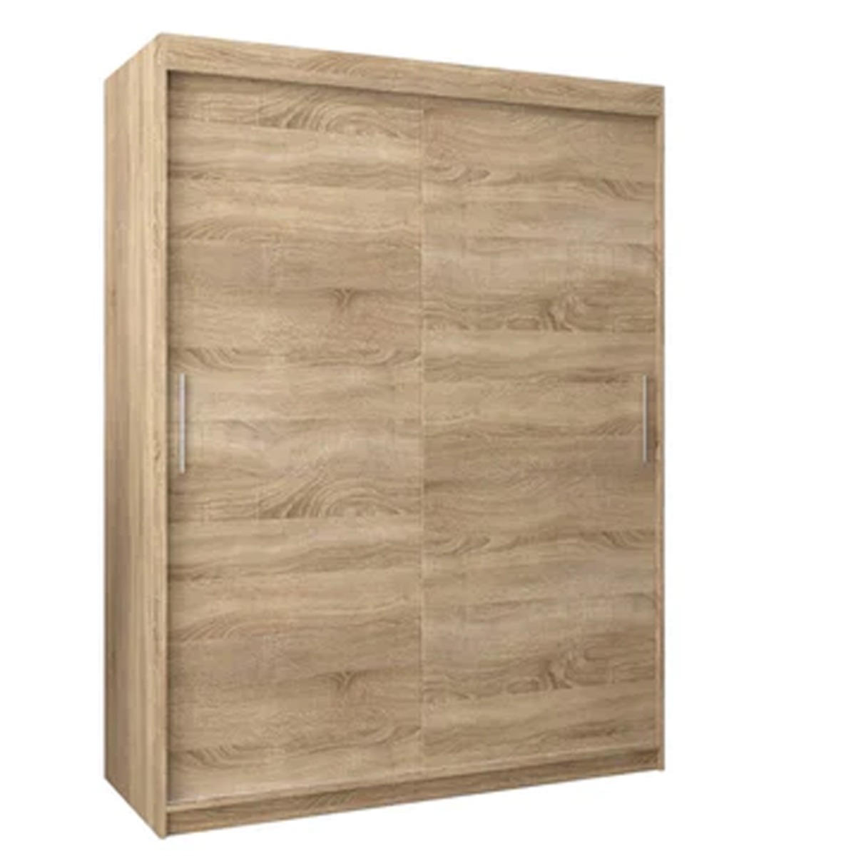Sliding Wardrobe - TIVERTON 2 Door Wardrobe Oak Sonoma 150cm - Art Nest