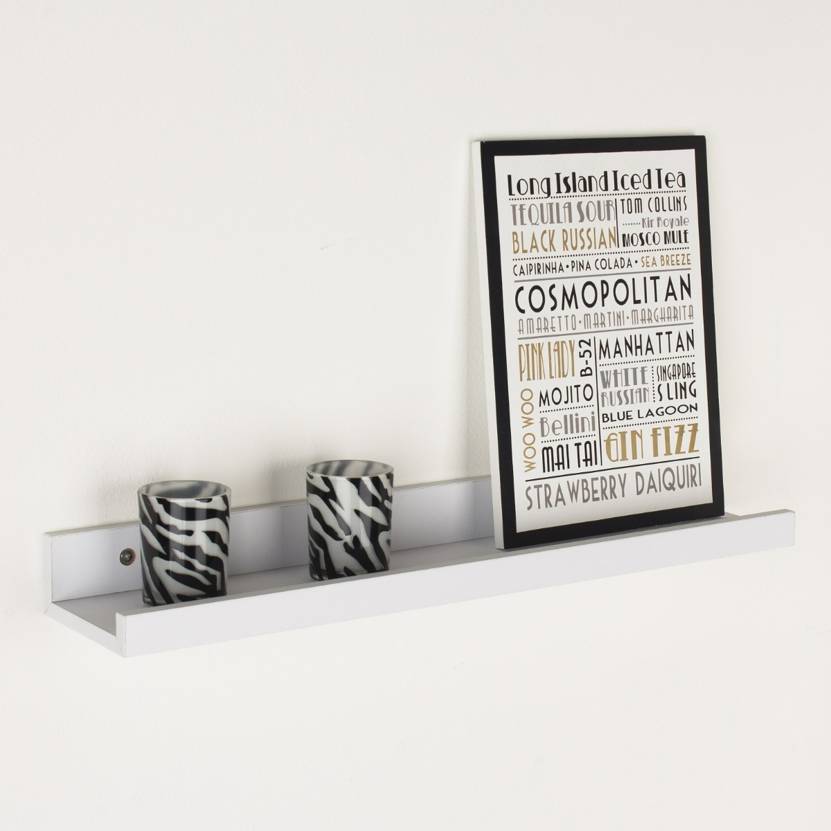 Dura Floating Display Shelf Kit - White-58cm - Colton & Sawyer
