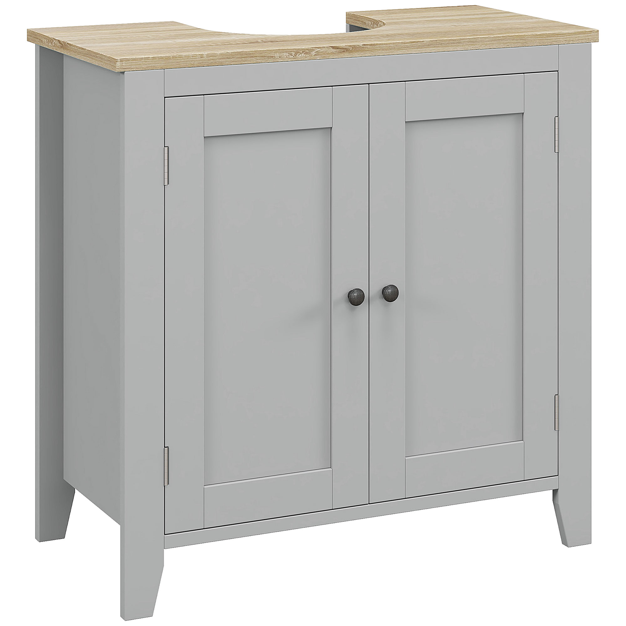 KANSAS Under Sink Cabinet Bathroom Sink Cabinet Grey - Life Essentials