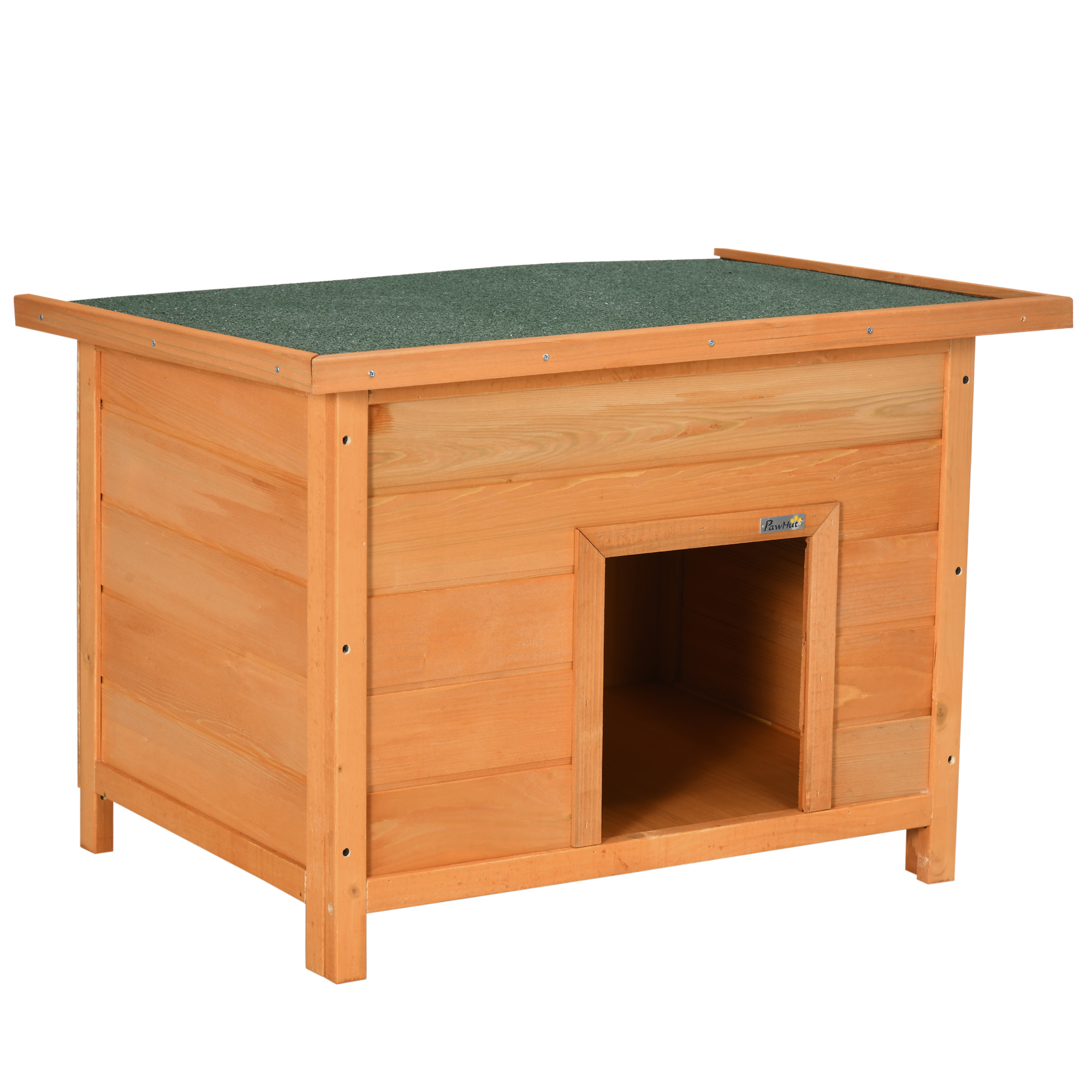 85cm Elevated Dog Kennel Wooden Pet House Outdoor Waterproof - Life Essentials