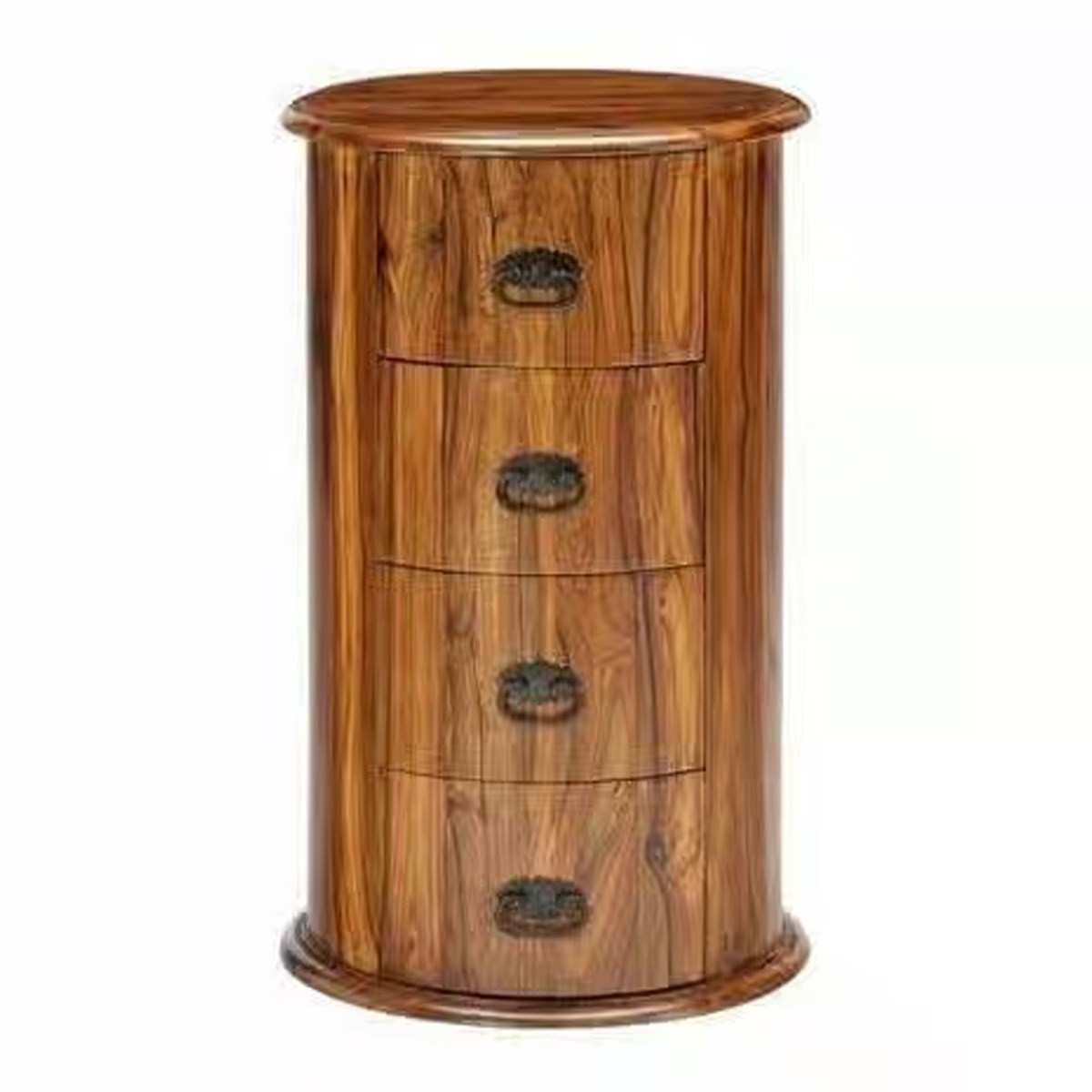 TEMPLE Oak Finish Chest of Drawers - Small-sized, 4 Drawers, Ready Assembled - Cybil & Clive