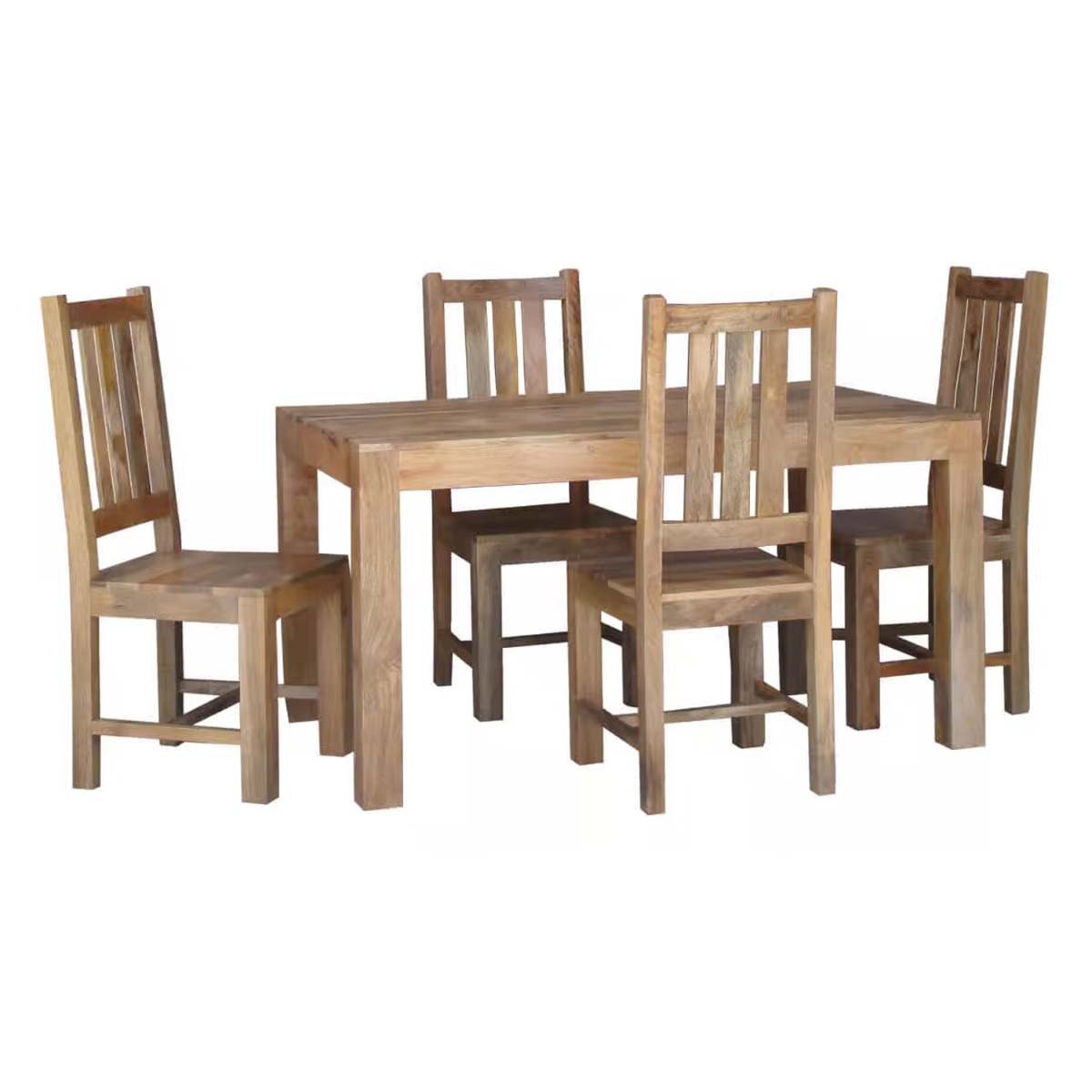 Delta Light Mango Wood 145cm Dining Table - Light Wood Tone - Cybil & Clive