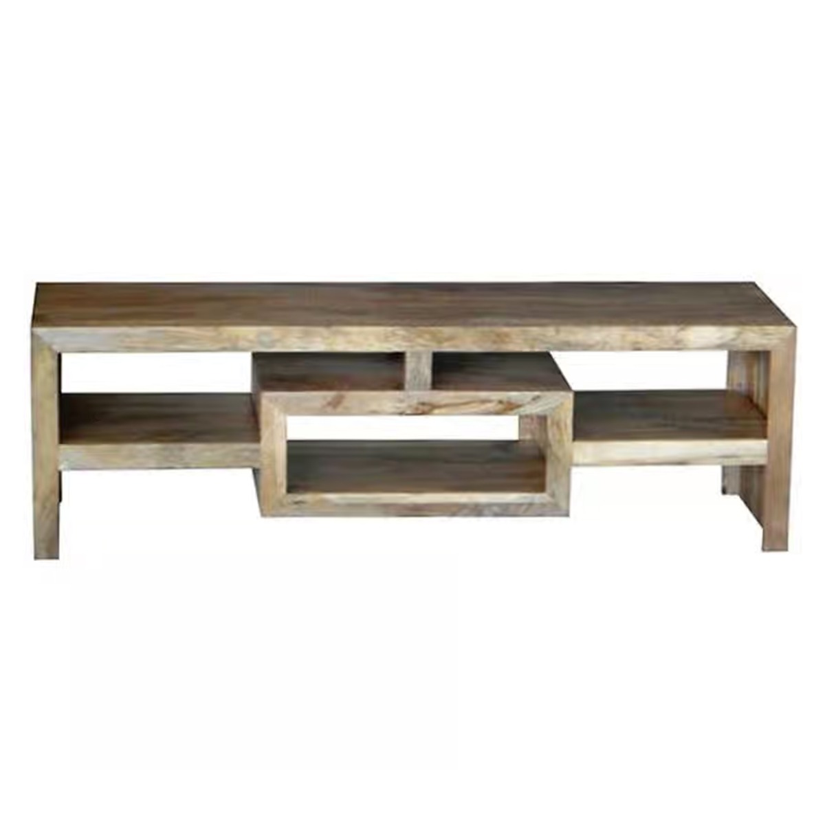 Light Mango Plasma TV Unit 145cm - Light Finish - Cybil & Clive