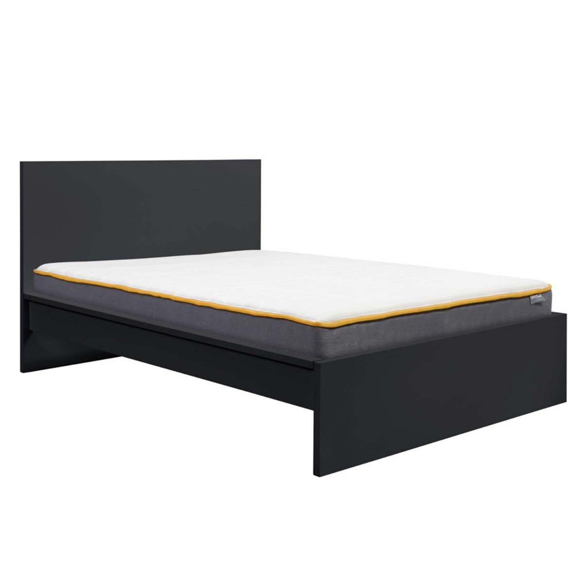 Streamlined Design Oslo Black Bed Frame - Standard Double 4ft6 - Birlea Essentials