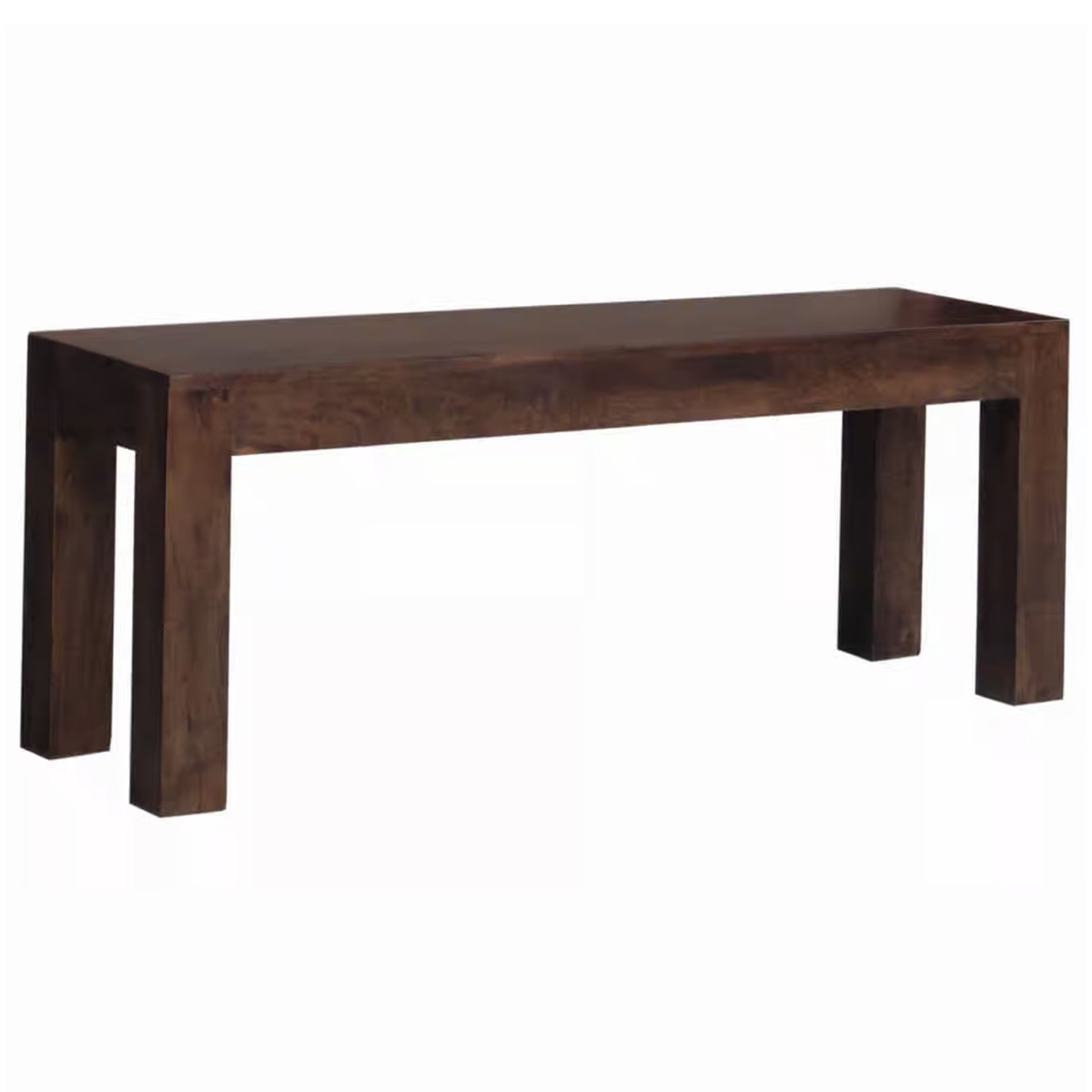 Delta Small Mango Wood Bench 118cm - Walnut - Cybil & Clive