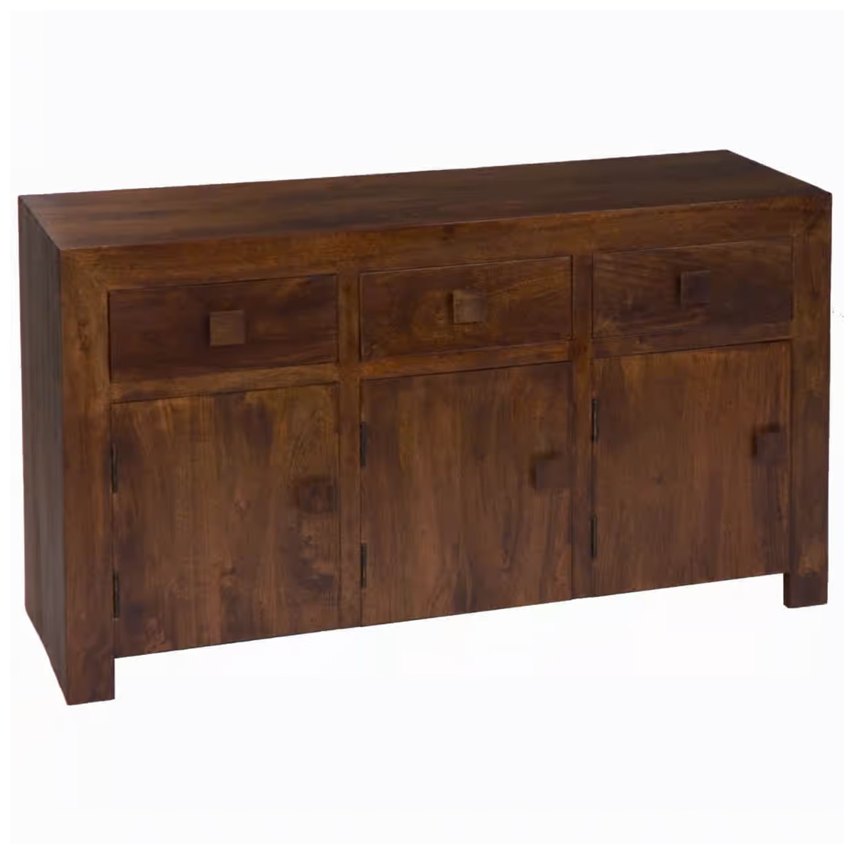 Delta Mango Wood Sideboard with 3 Door and 3 Drawer - Walnut - Cybil & Clive