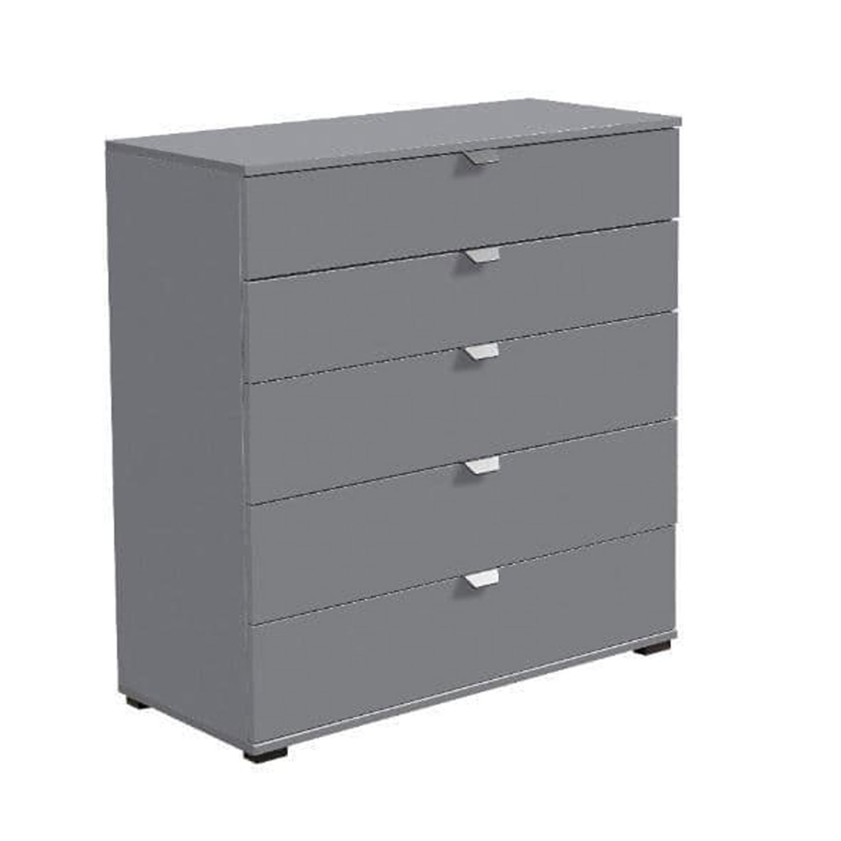 VILLAM Grey Chest of Drawers - Medium-sized, 5 Drawers - Dalton Home