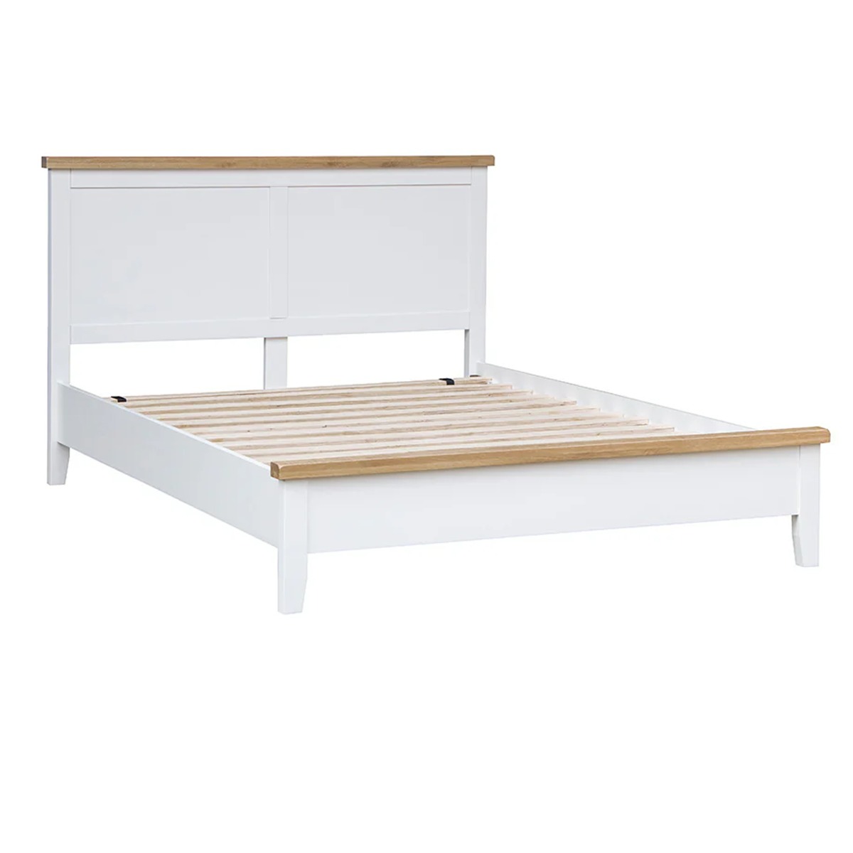 Solid Wooden 5ft Kingsize Bed Frame - White Finish - Kettle Homes