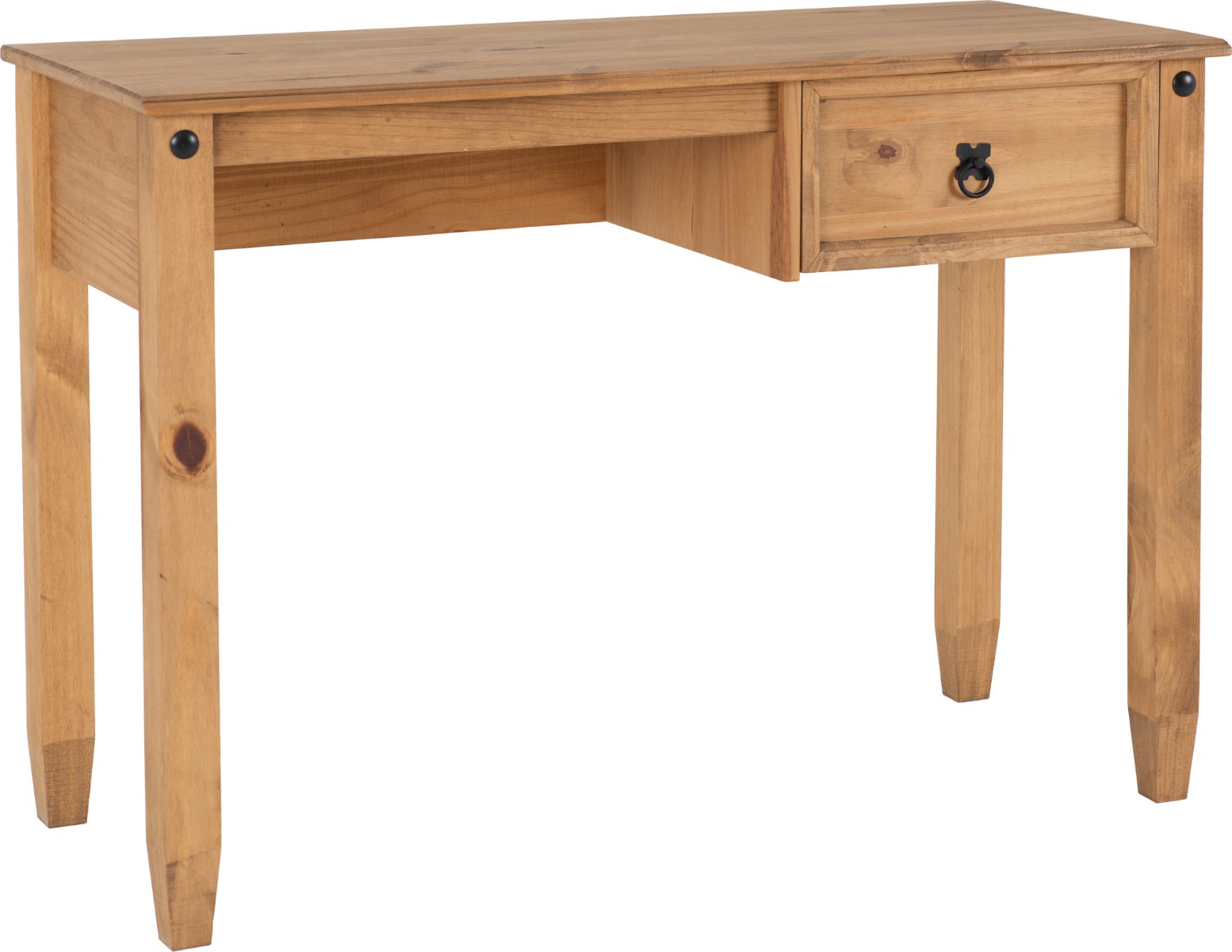 Budget Mexican Study Desk - Distressed Waxed Pine - Budget Deals