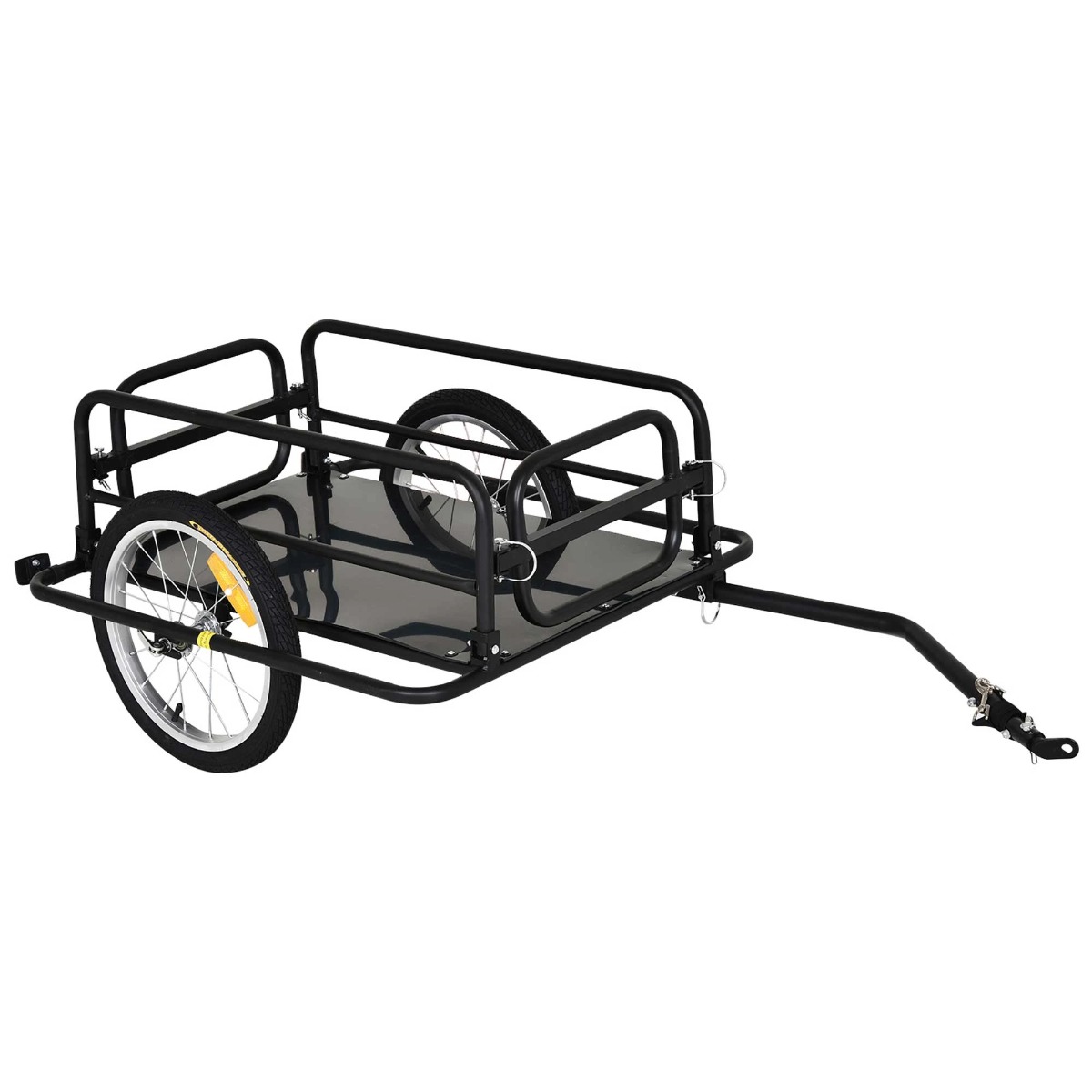 Folding Bike Trailer in Black - Home Deals