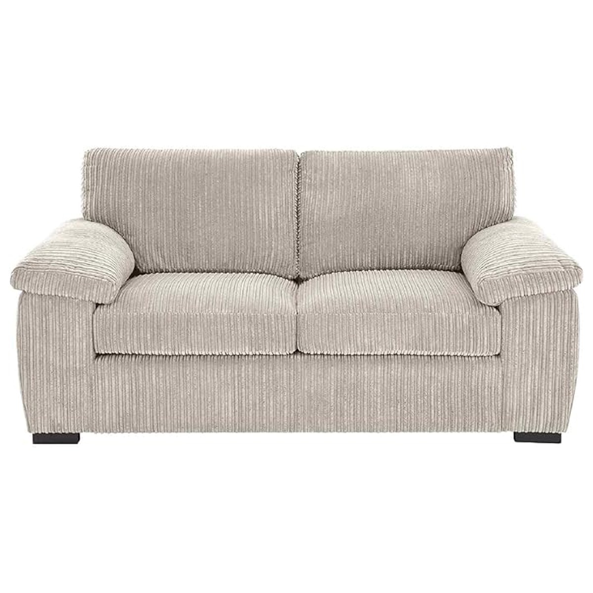 2 Seater Sofa - CORDURA Full Back Jumbo Cord Sofa Cream - Home Done