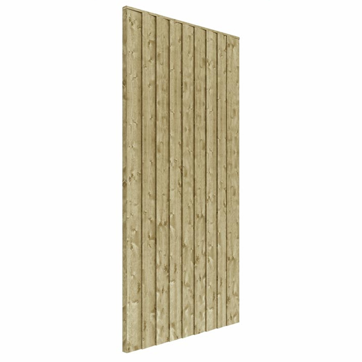 Traditional Style Pressure Treated 3x6 Vertical Board Panel Lap Gate - Etta Gardens