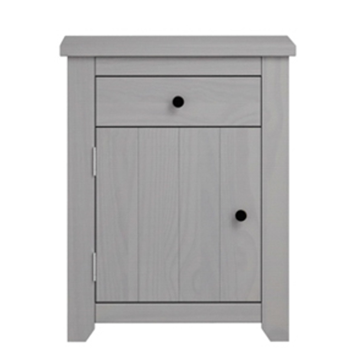 Bedside Table - HARLAN Nightstand Grey 53cm - Leeds Plywood