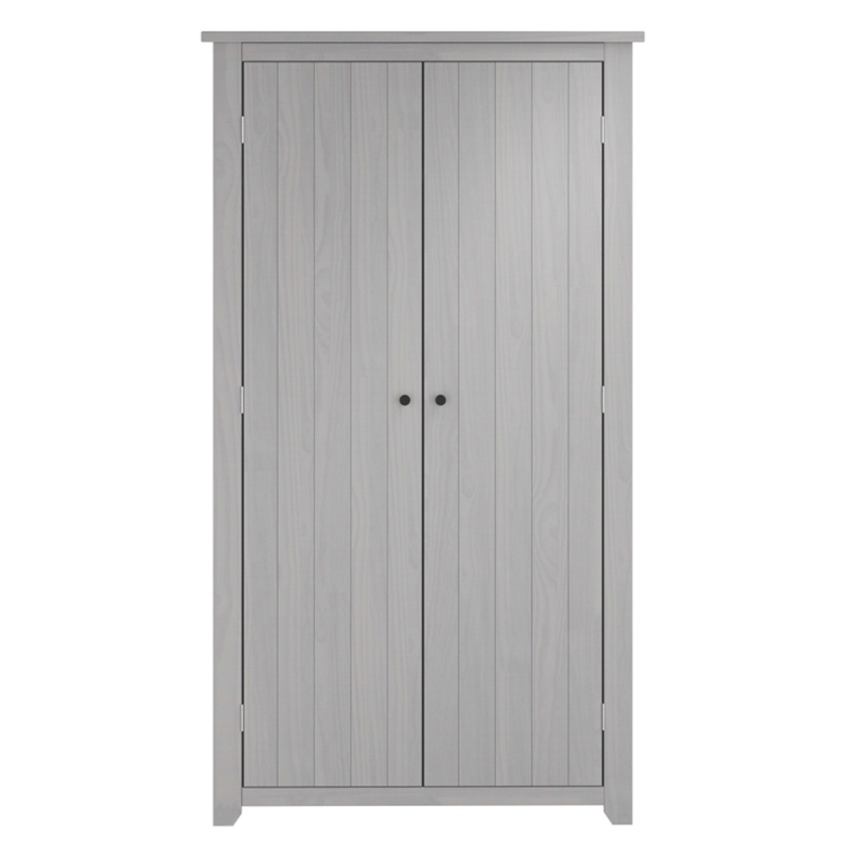 Wardrobe - HARLAN 2 Door Wardrobe Grey - 103cm - Leeds Plywood