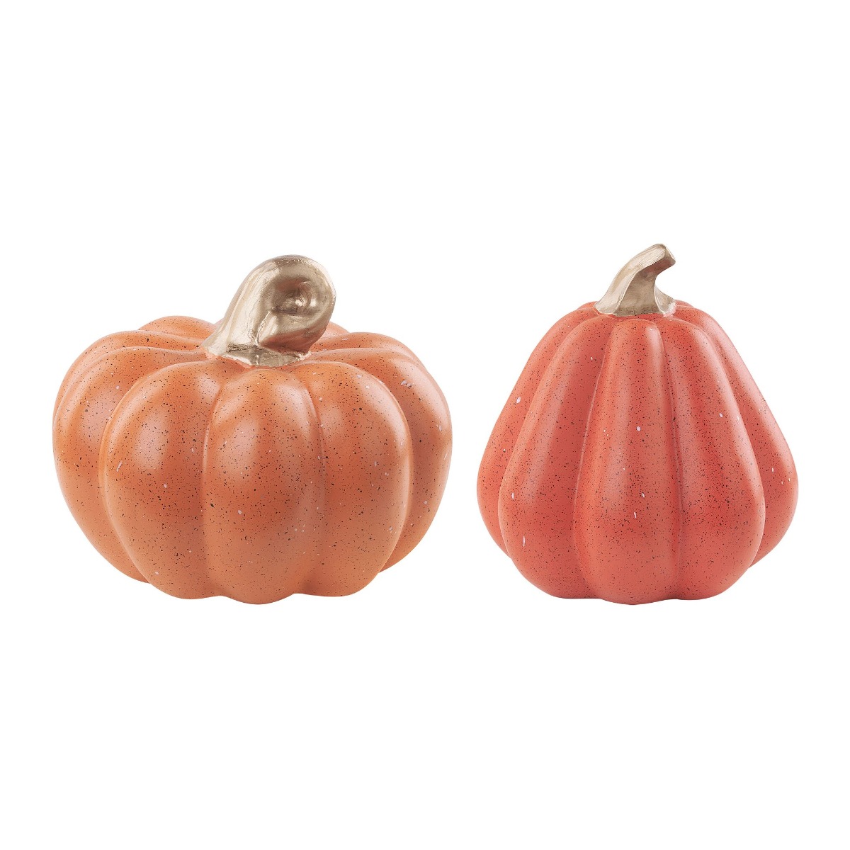 Set of 2 Polyresin Spooky Figurine - Orange - Gemini Interiors
