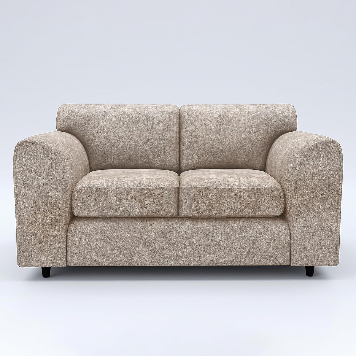 LORVANI Fabric 2 Seater Fullback Sofa - Beige - Home Done
