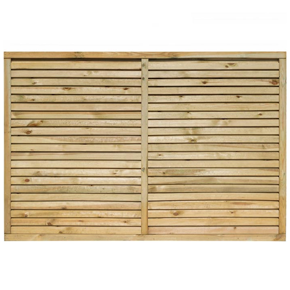 Mackins Pressure Treated Timber Contemporary 6x4 Screen with Natural Finish - Set of 3 - Etta Gardens