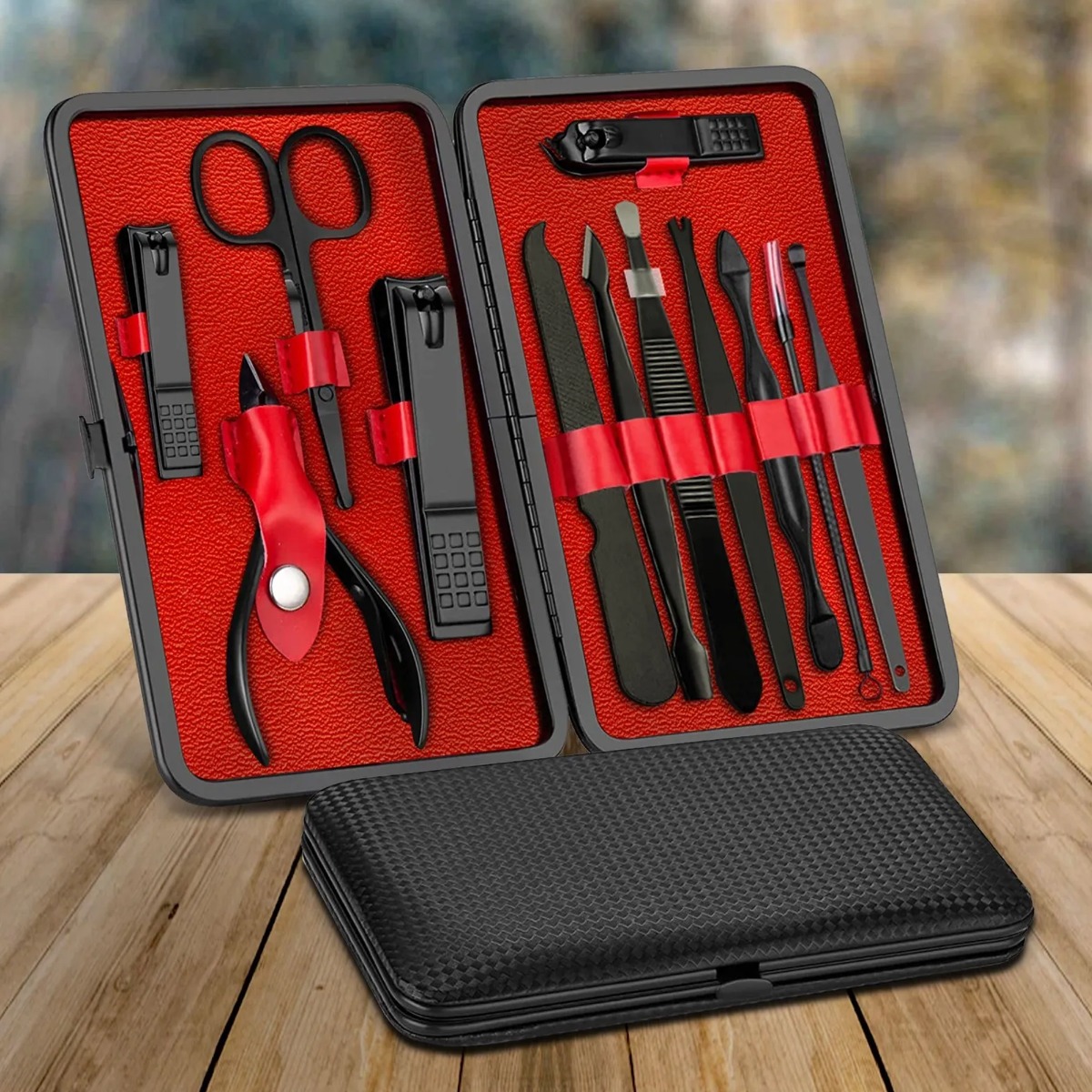 Nail Care 12 Pieces Manicure Pedicure Set Cutter Clippers Tool Kit - Bedroom & More