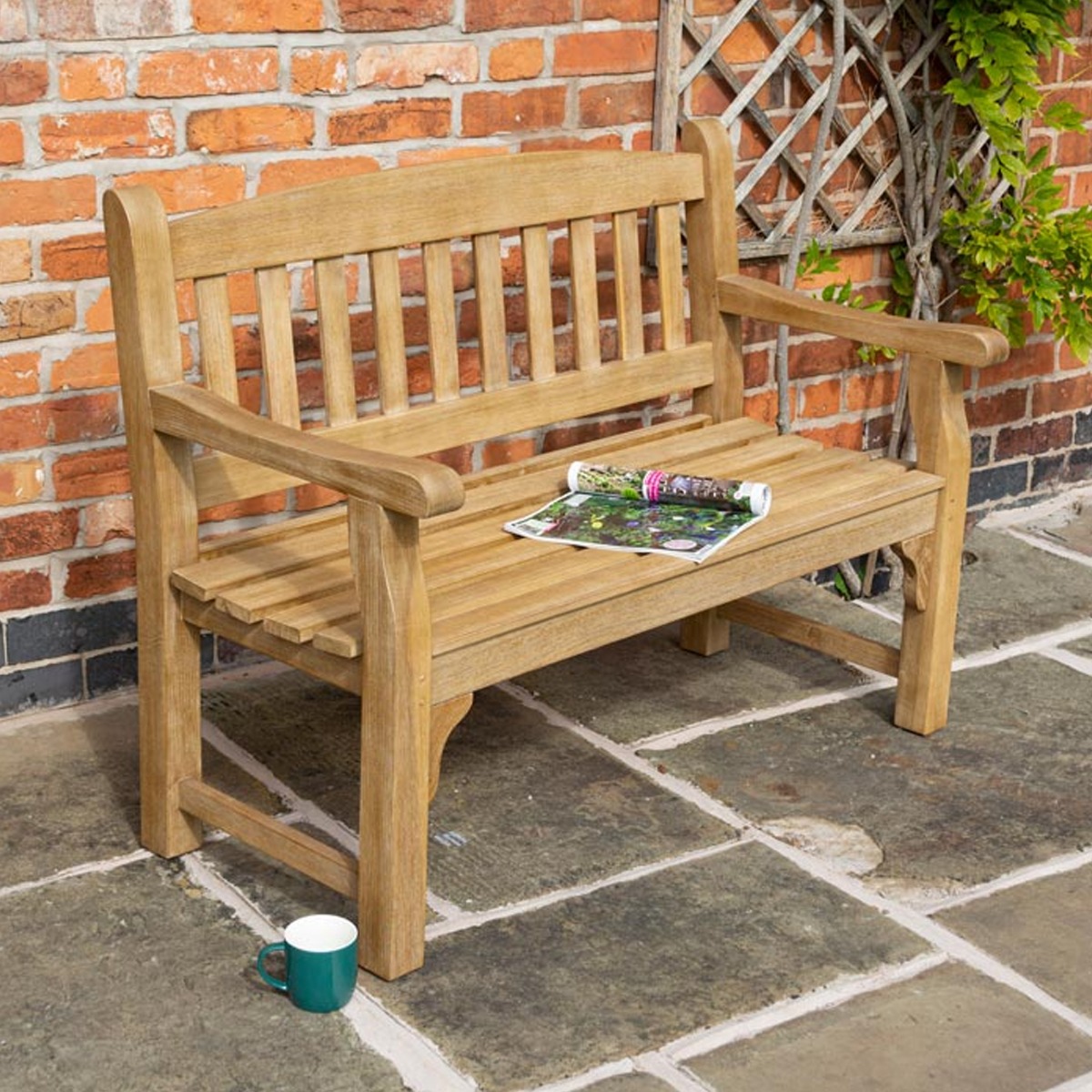 Tuscan Outdoor Heavy Duty 1.2m Two Seater Bench - Etta Gardens