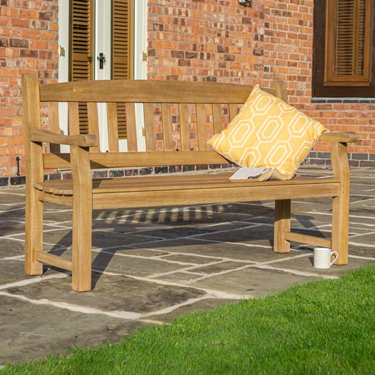 Tuscan Outdoor Heavy Duty 1.5m Three Seater Bench - Etta Gardens