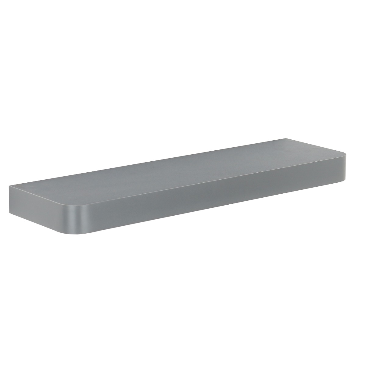 ARVION Narrow Floating Shelf Wood Wall Shelf Display Storage - Matt Grey - Colton & Sawyer