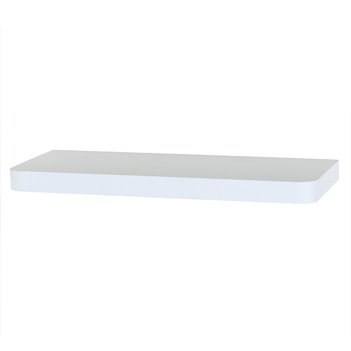 ARVION Narrow Floating Shelf Wood Wall Shelf Display Storage - Matt White - Colton & Sawyer