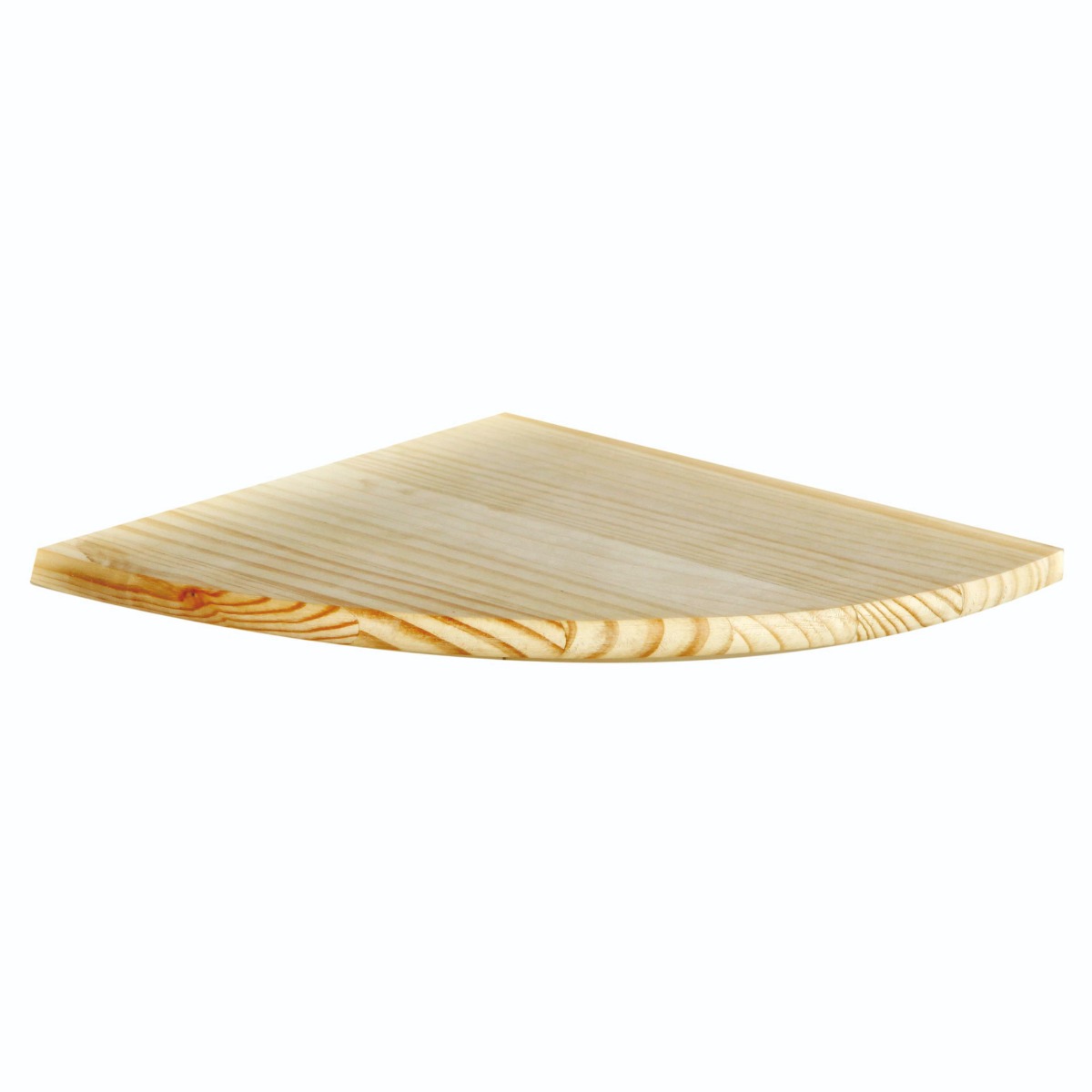 CLARIX Corner Shelf Wood Corner Display Shelf Storage - Natural, 20cm - Colton & Sawyer