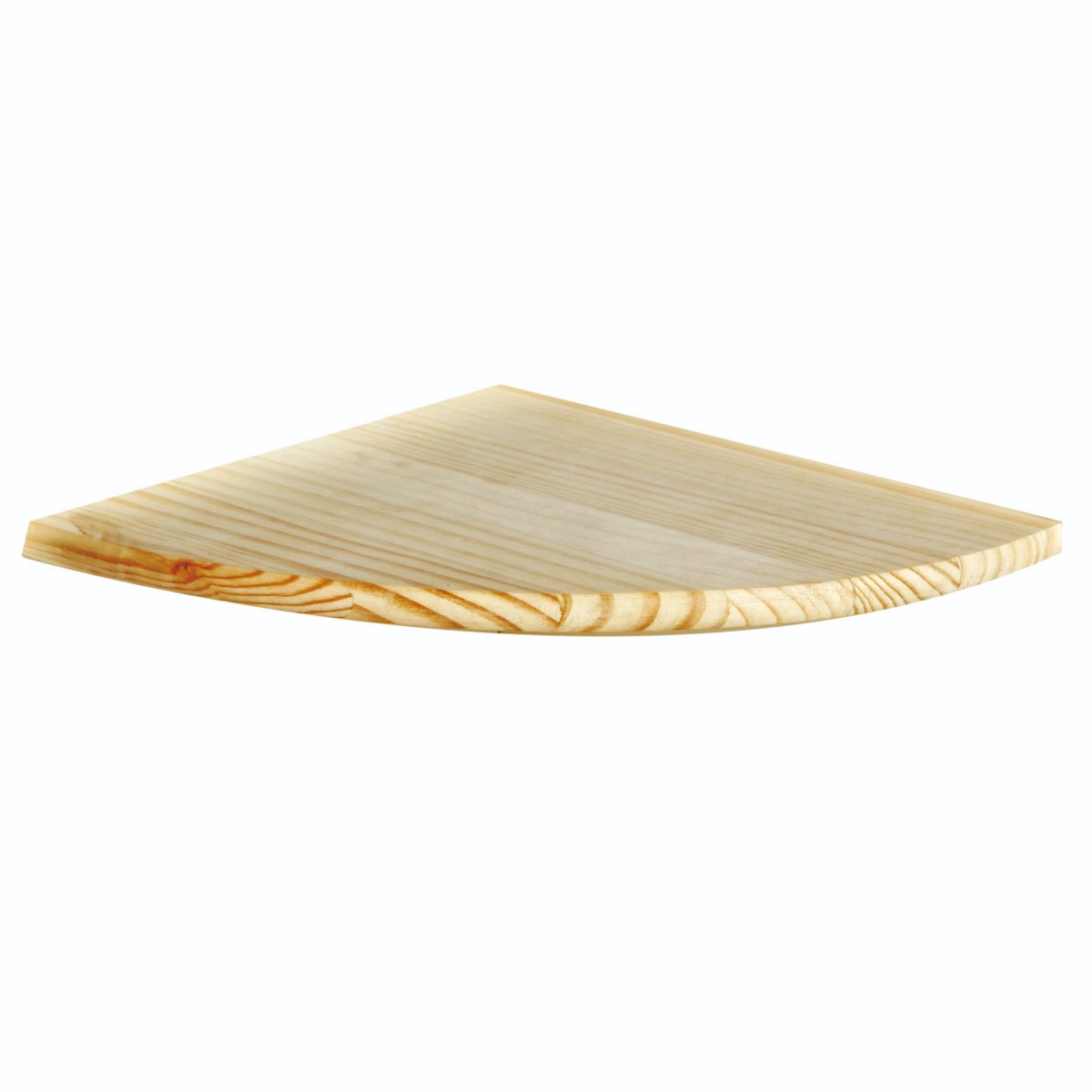 CLARIX Corner Shelf Wood Corner Display Shelf Storage - Natural, 38cm - Colton & Sawyer