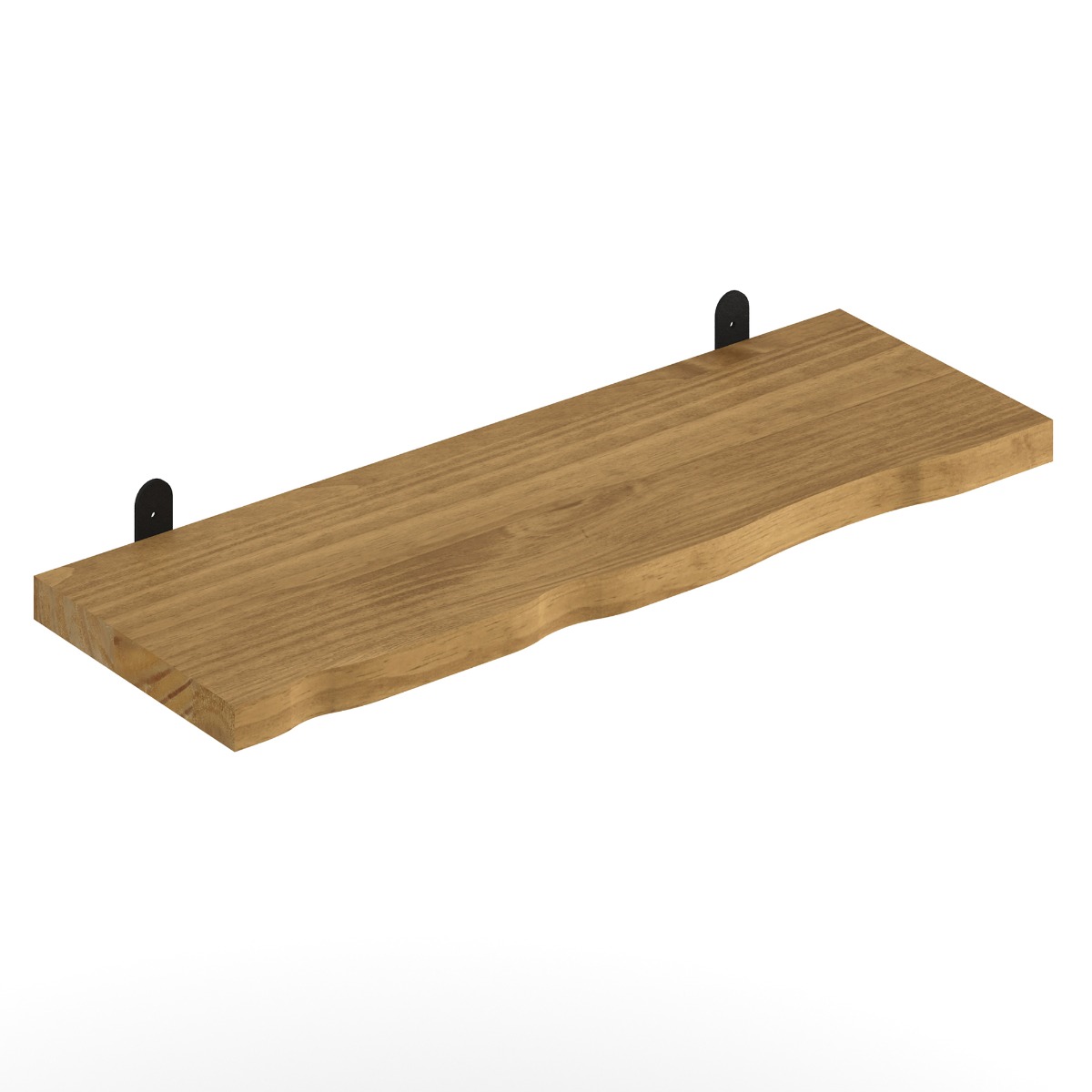 SHEVON Wall Shelf Pine Floating Shelf L Bracket Kit Display Storage - Antique Wax - Colton & Sawyer