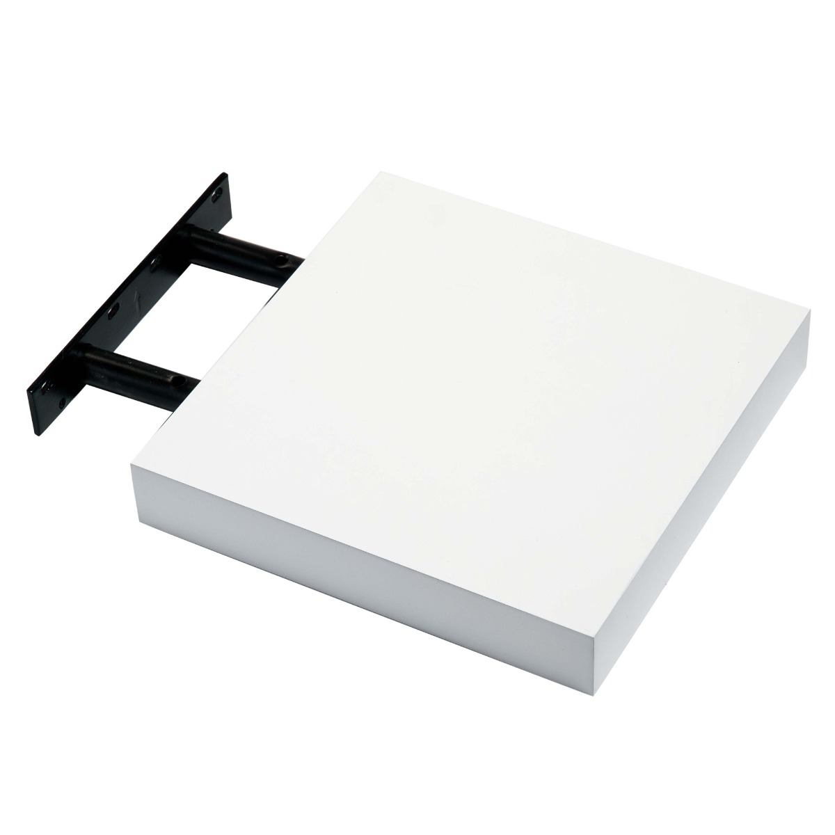 SHEVIX Box Shelf Wood Floating Shelf Display Storage - Gloss White, 24cm - Colton & Sawyer