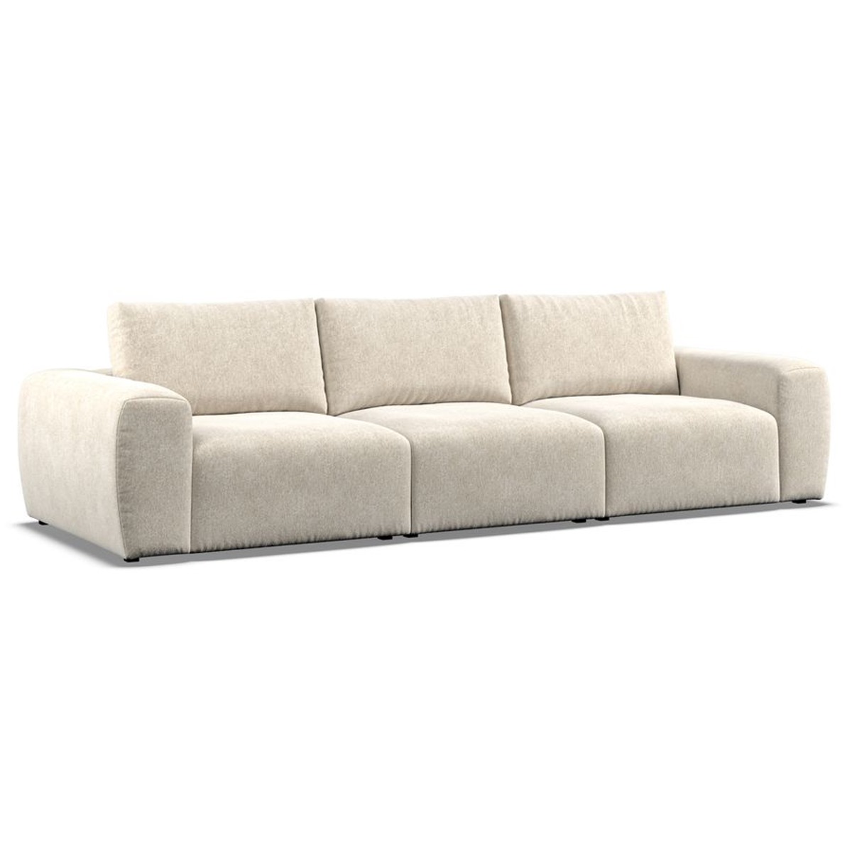3 Seater Sofa - GRAZ Fabric Ivory - Edgbaston Living