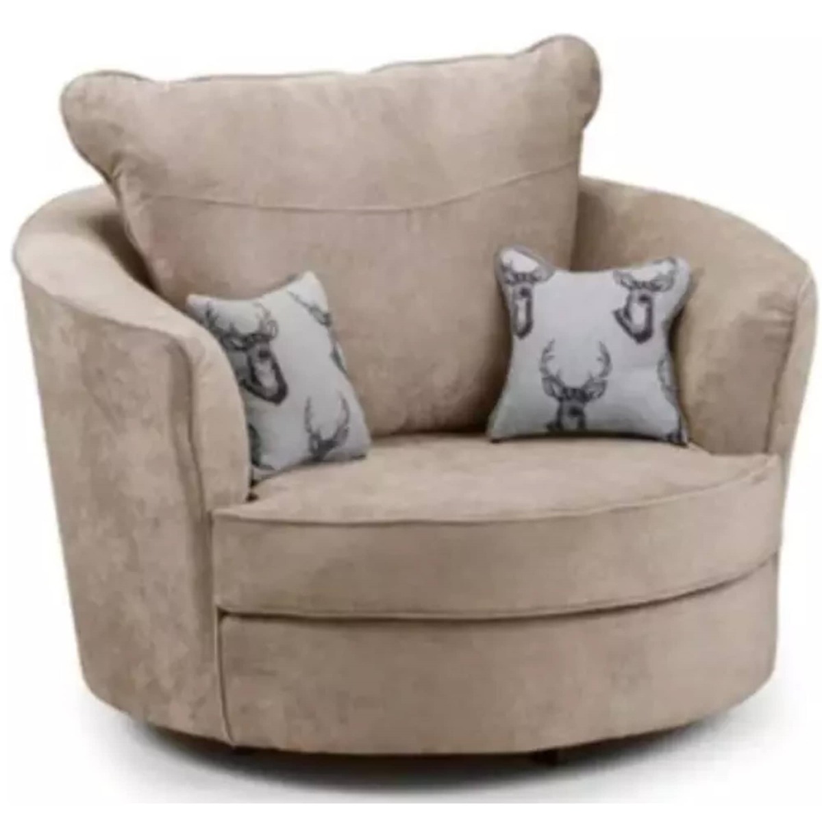 Verona High Back Swivel Chair with Optional Extras - Mink - Home Done