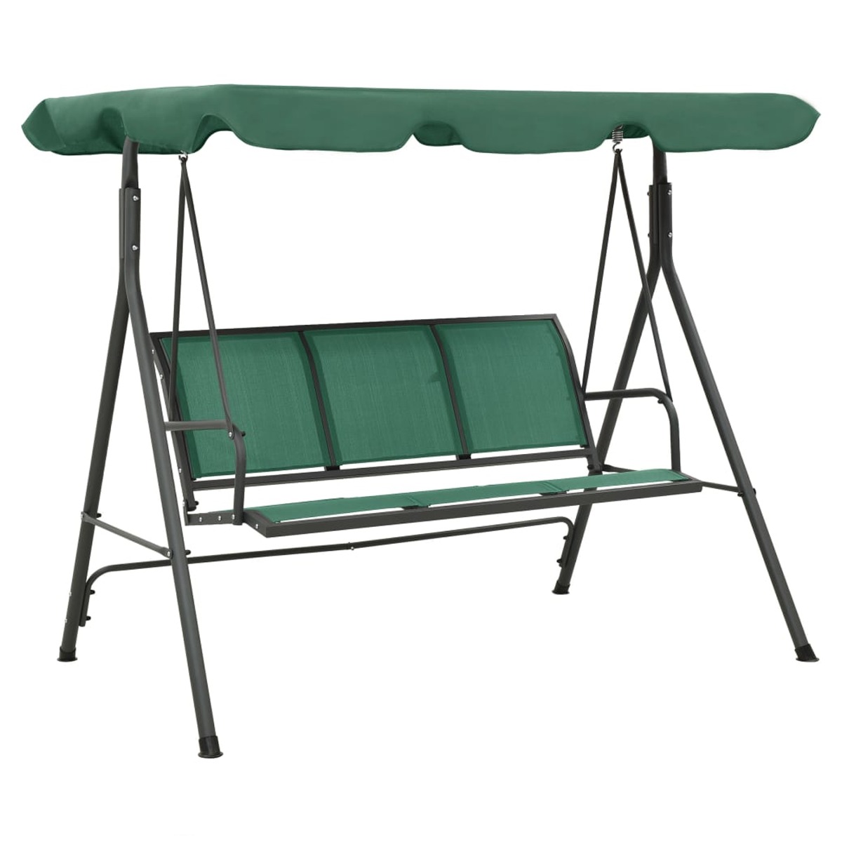 Garden Swing Bench Green 170cm Textilene and Steel - Casper Homes