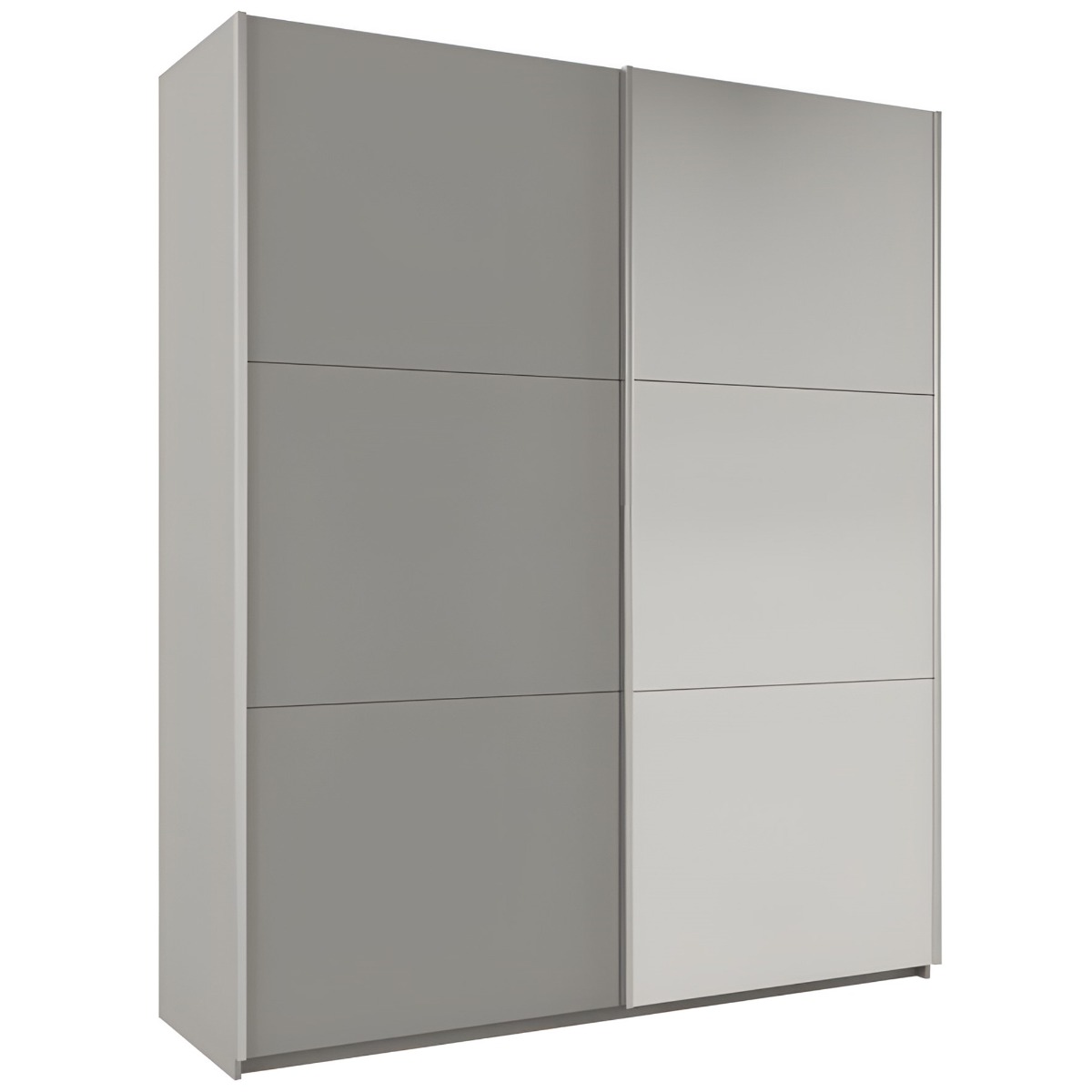 Sliding Wardrobe - WINFAIR 2 Door Mirrored Wardrobe Platinum 200cm - Avellino & Wells