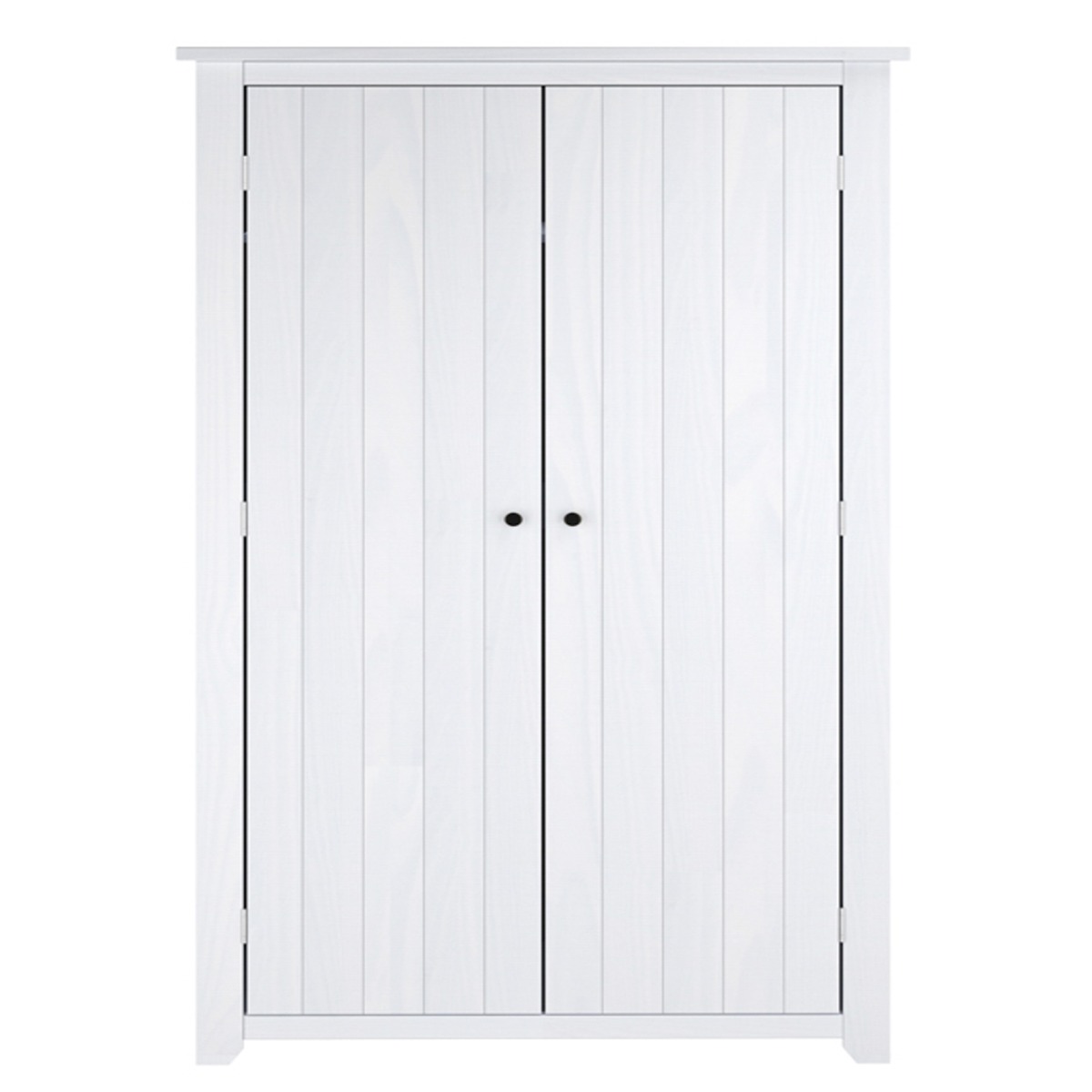 Wardrobe - HARLAN 2 Door Wardrobe White - 103cm - Leeds Plywood
