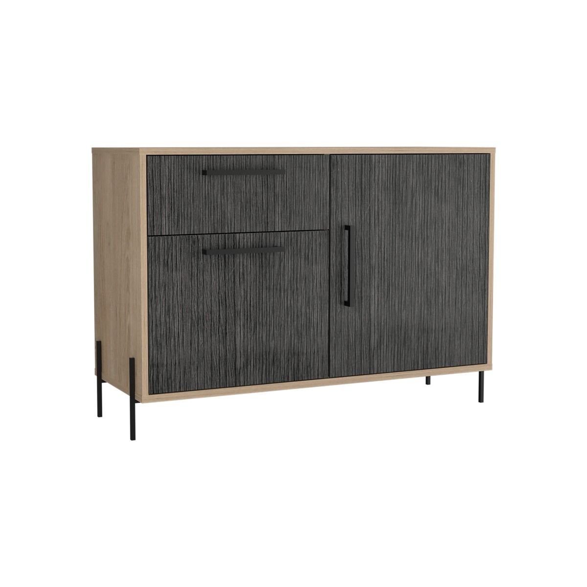 Harvard Small Sideboard with 2 Doors & 1 Drawer - Washed Oak - Colton & Sawyer
