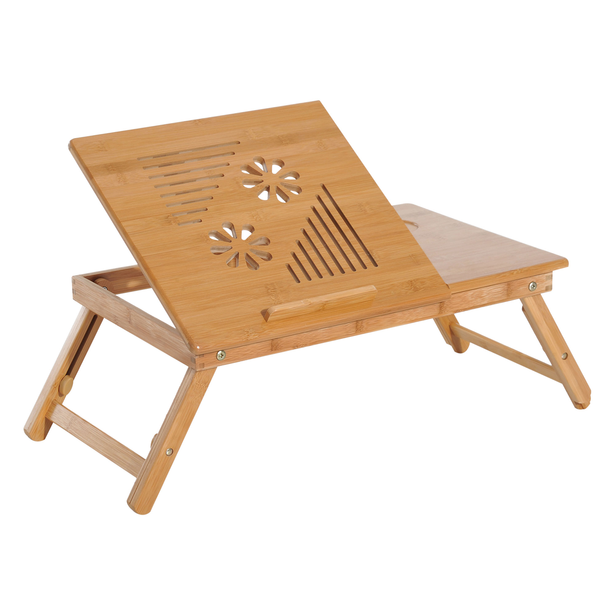 Foldable Laptop Desk Portable Bamboo Laptop Desk with Drawer - Life Essentials