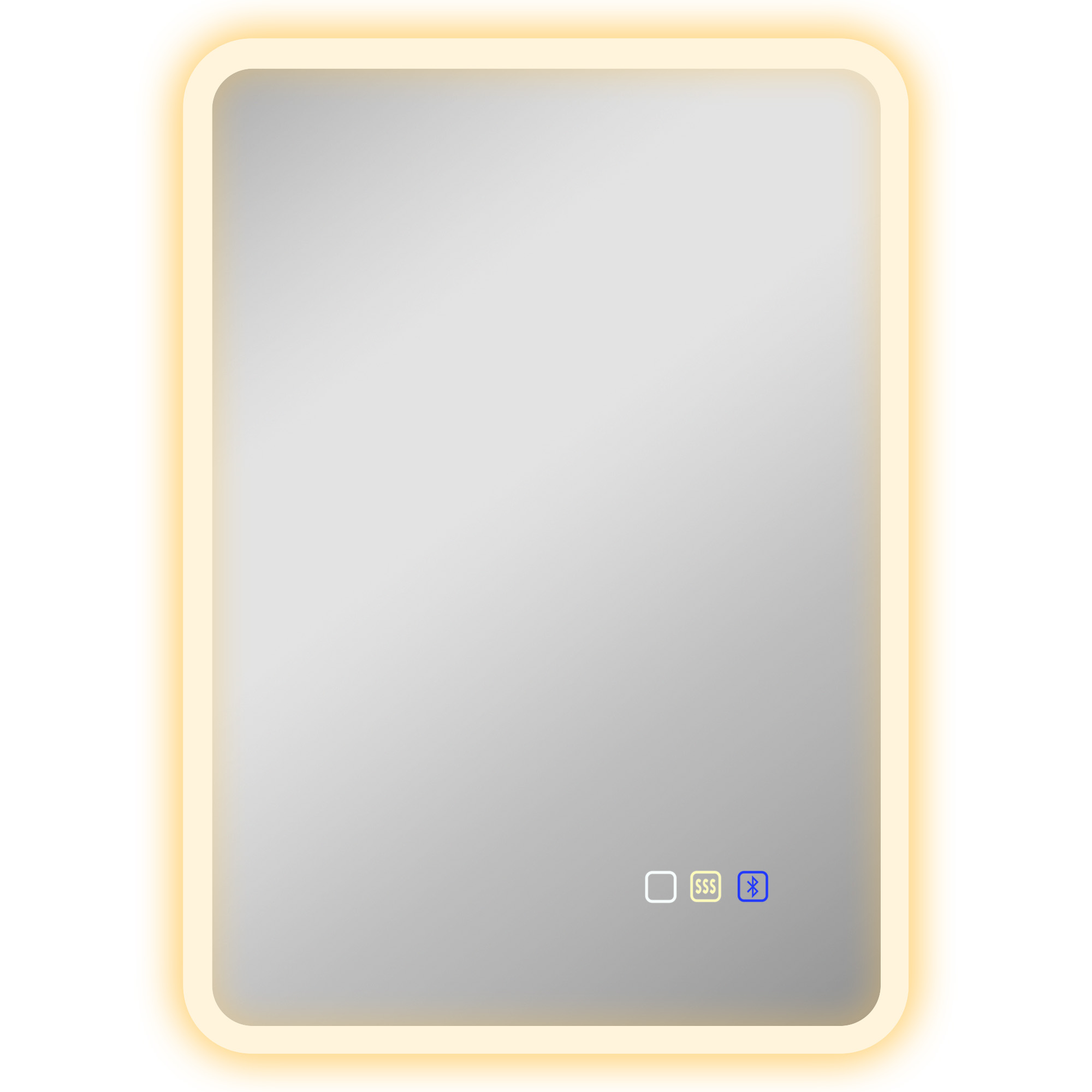 HERON 50 x 70 cm Backlit Illuminated Bathroom Mirror Silver Tone - Life Essentials