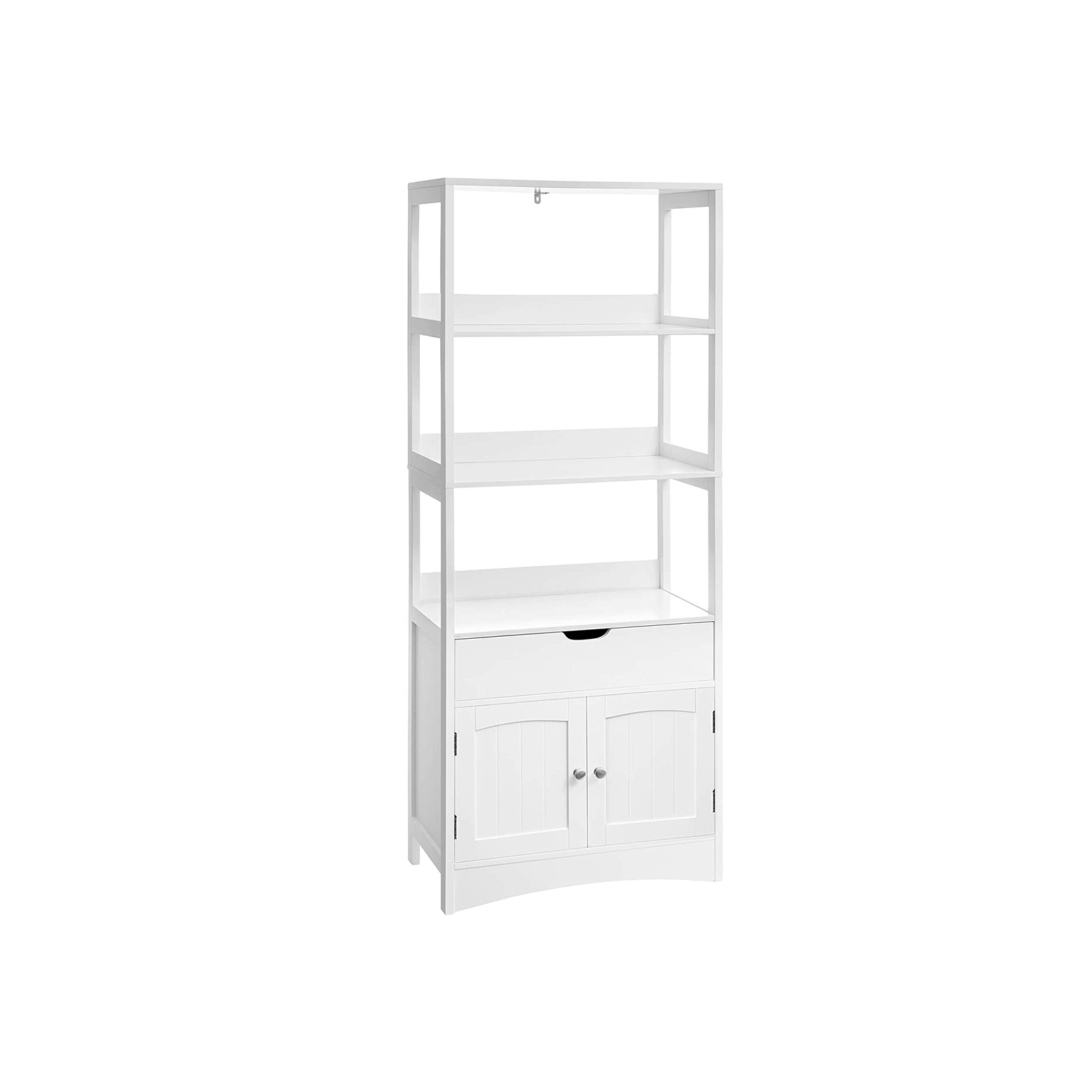 Bathroom Cabinet - MONSO 3 Open Shelves Cabinet - White - Indigo Home