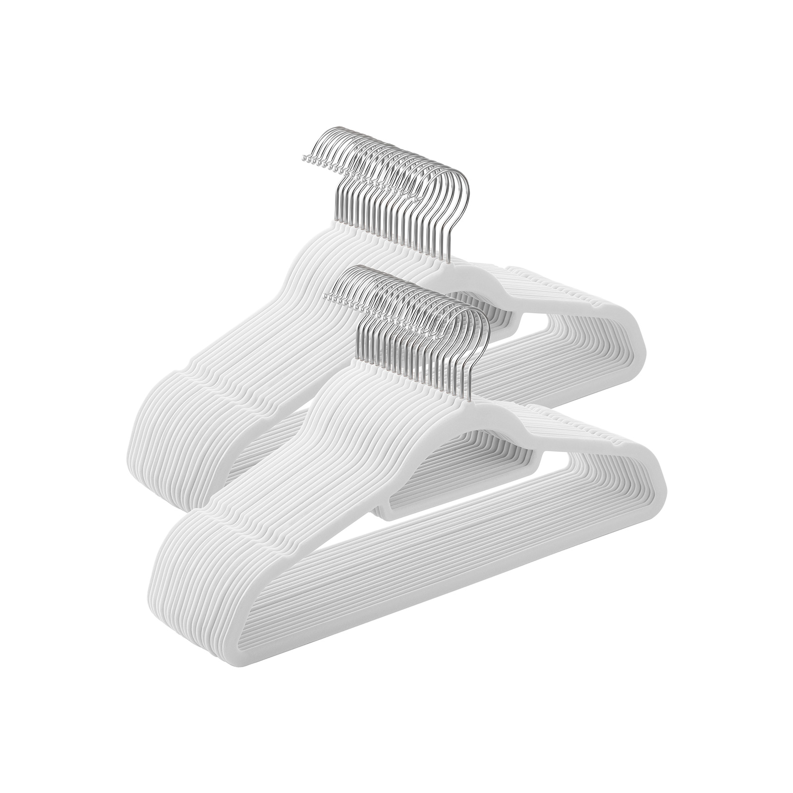 50-Pack Non-Slip Velvet Coat Hangers - Indigo Home