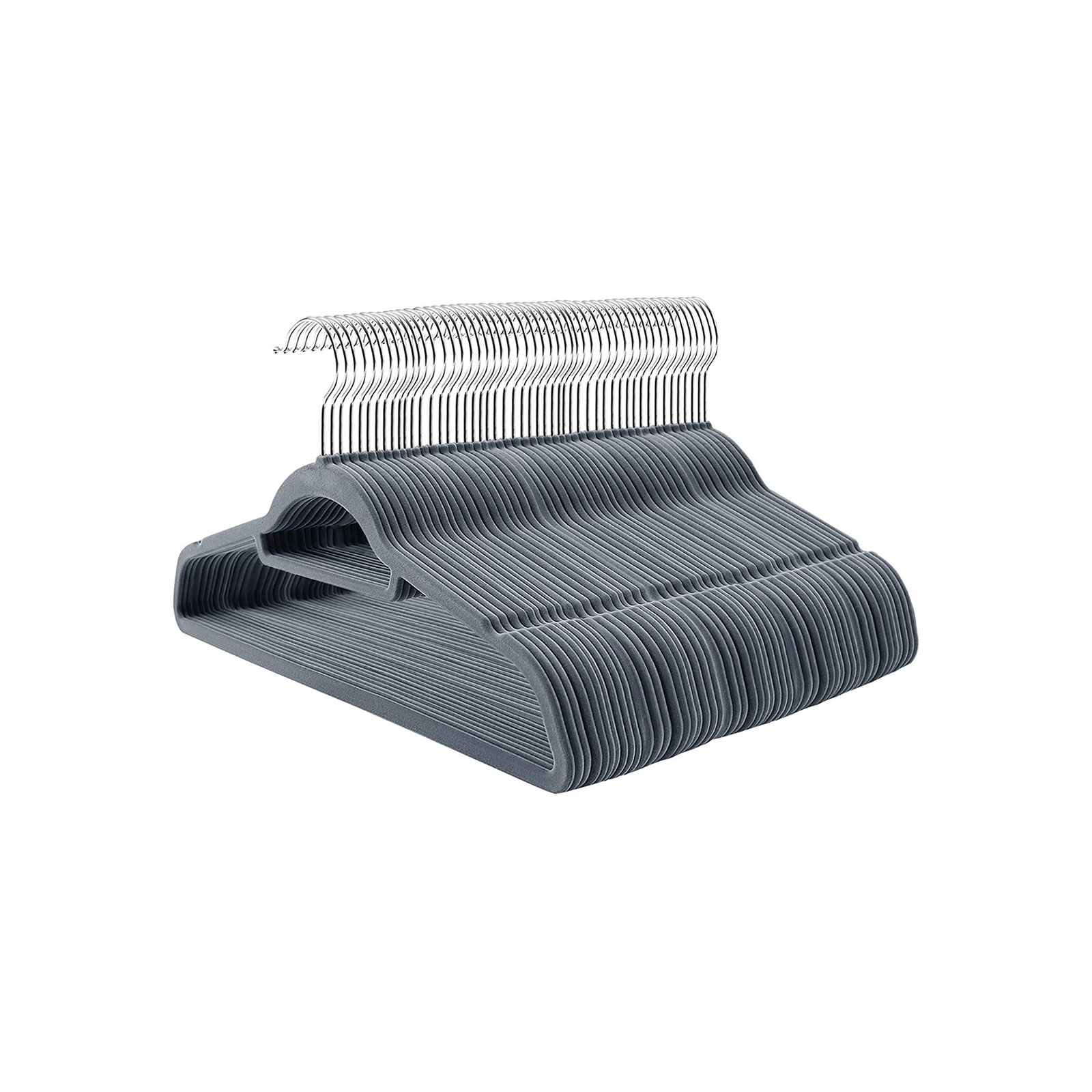 Light Grey Velvet Hangers - Indigo Home