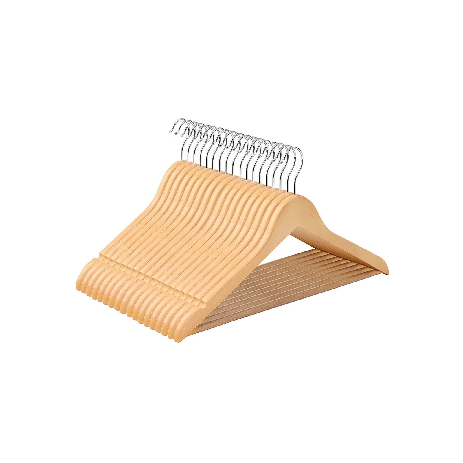 10 Pieces Wooden Hangers - Indigo Home
