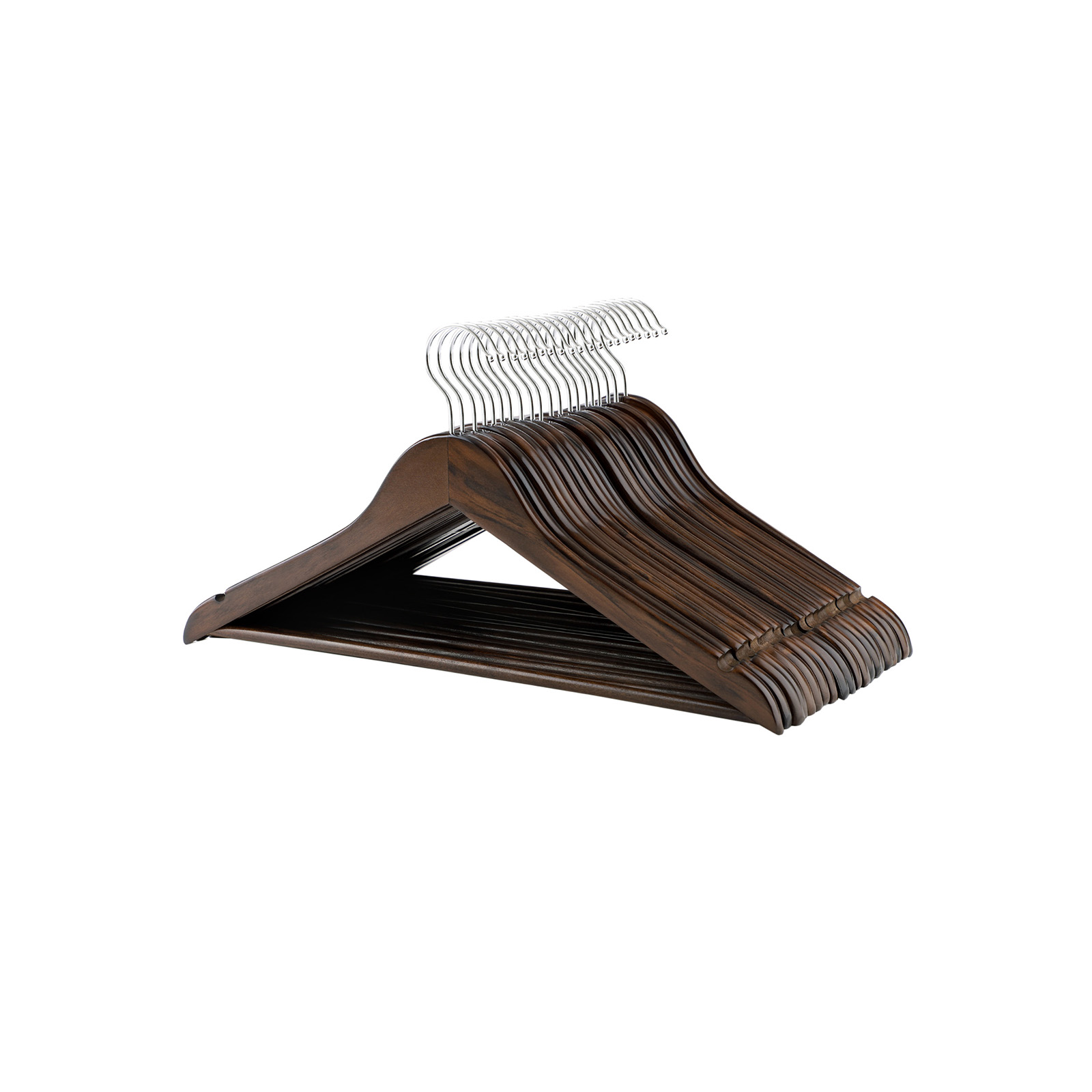 20 Pack Wood Hangers - Indigo Home
