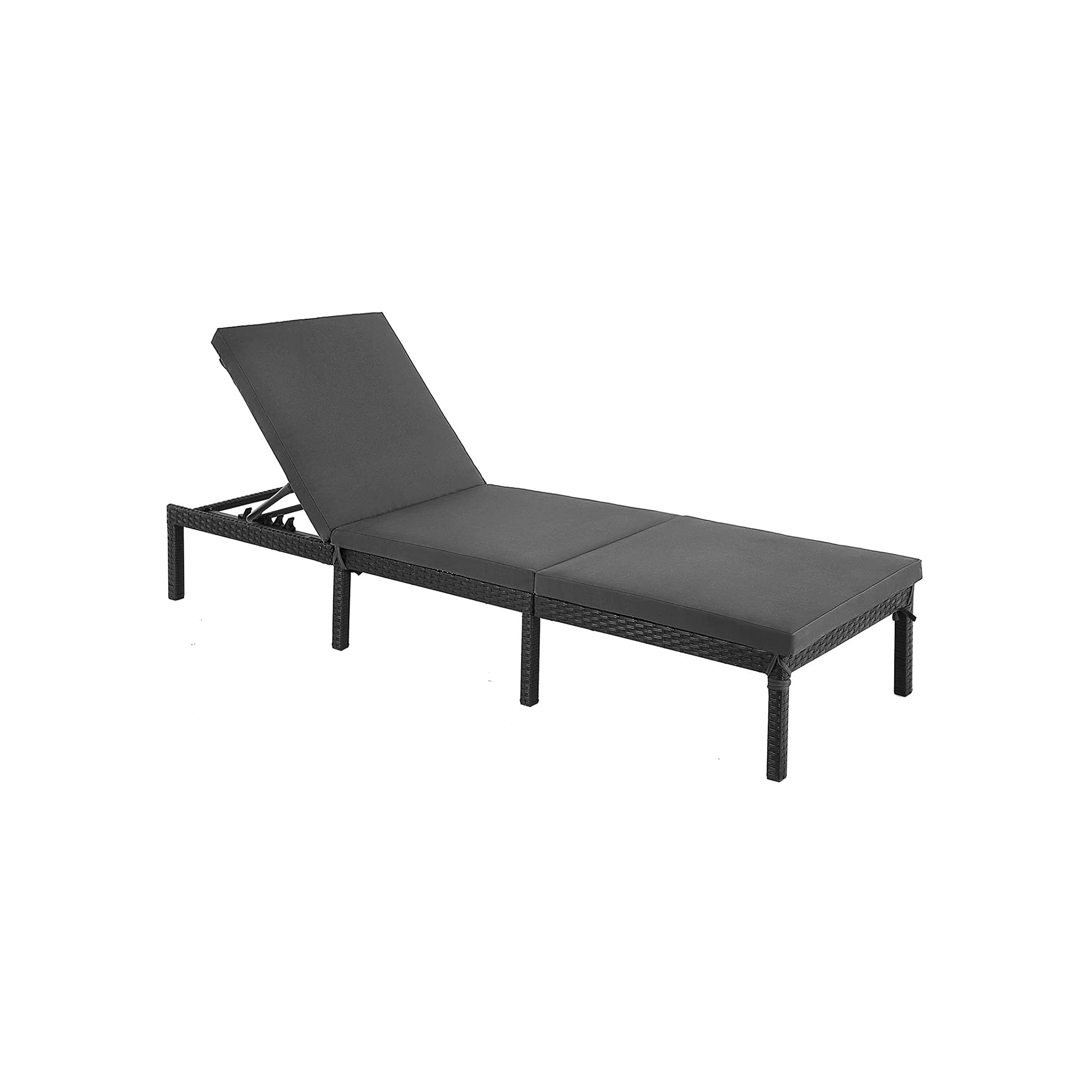 Sun Lounger with Reclining Backrest for Patio - Indigo Home